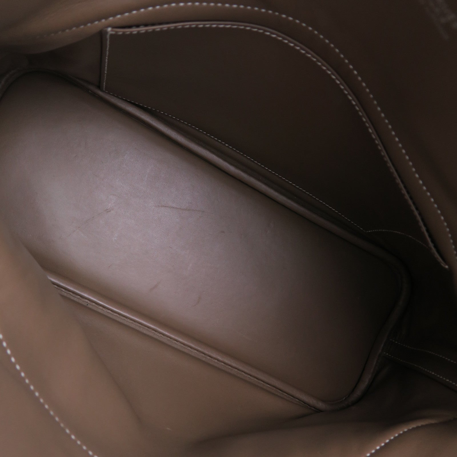 HERMES Clemence皮革Bolide 31銀扣手挽肩背兩用袋大象灰色