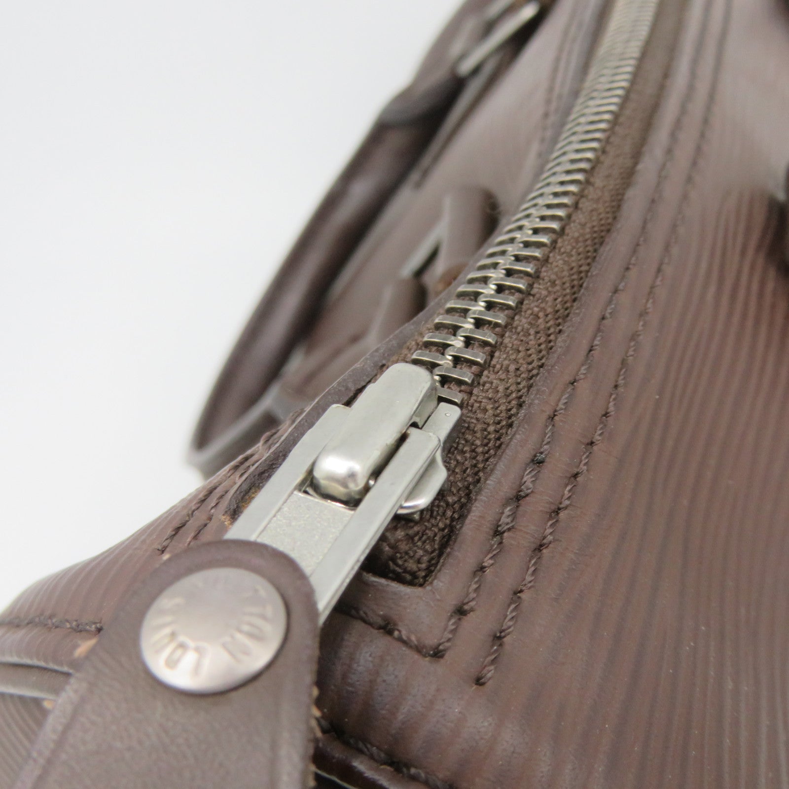 LOUIS VUITTON Epi Speedy 25 Hand Bag銀扣手挽袋啡色