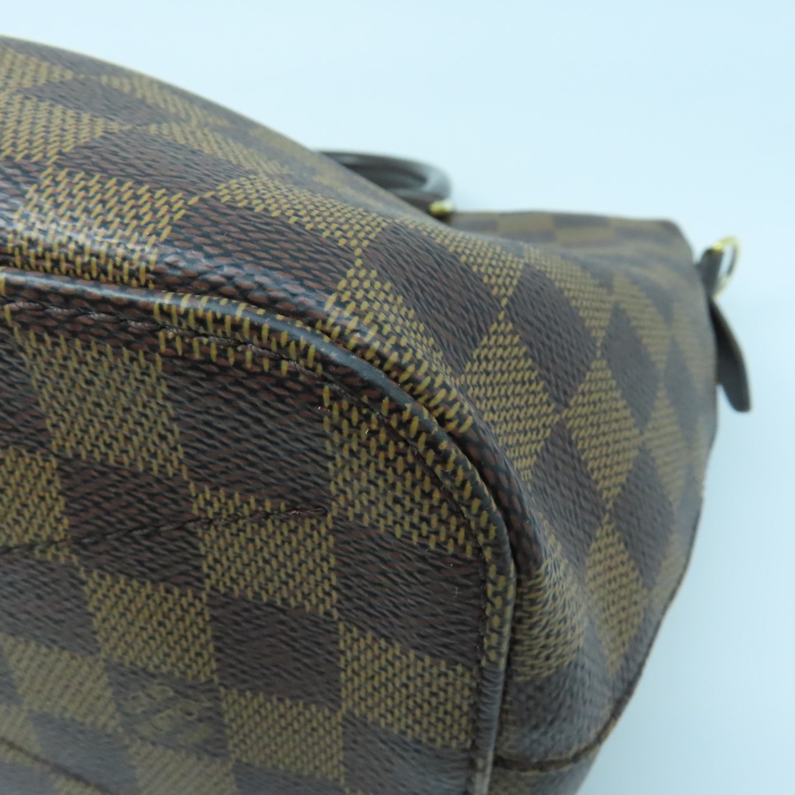 LOUIS VUITTON Damier Siena PM gold buckle shoulder shoulder bag brown