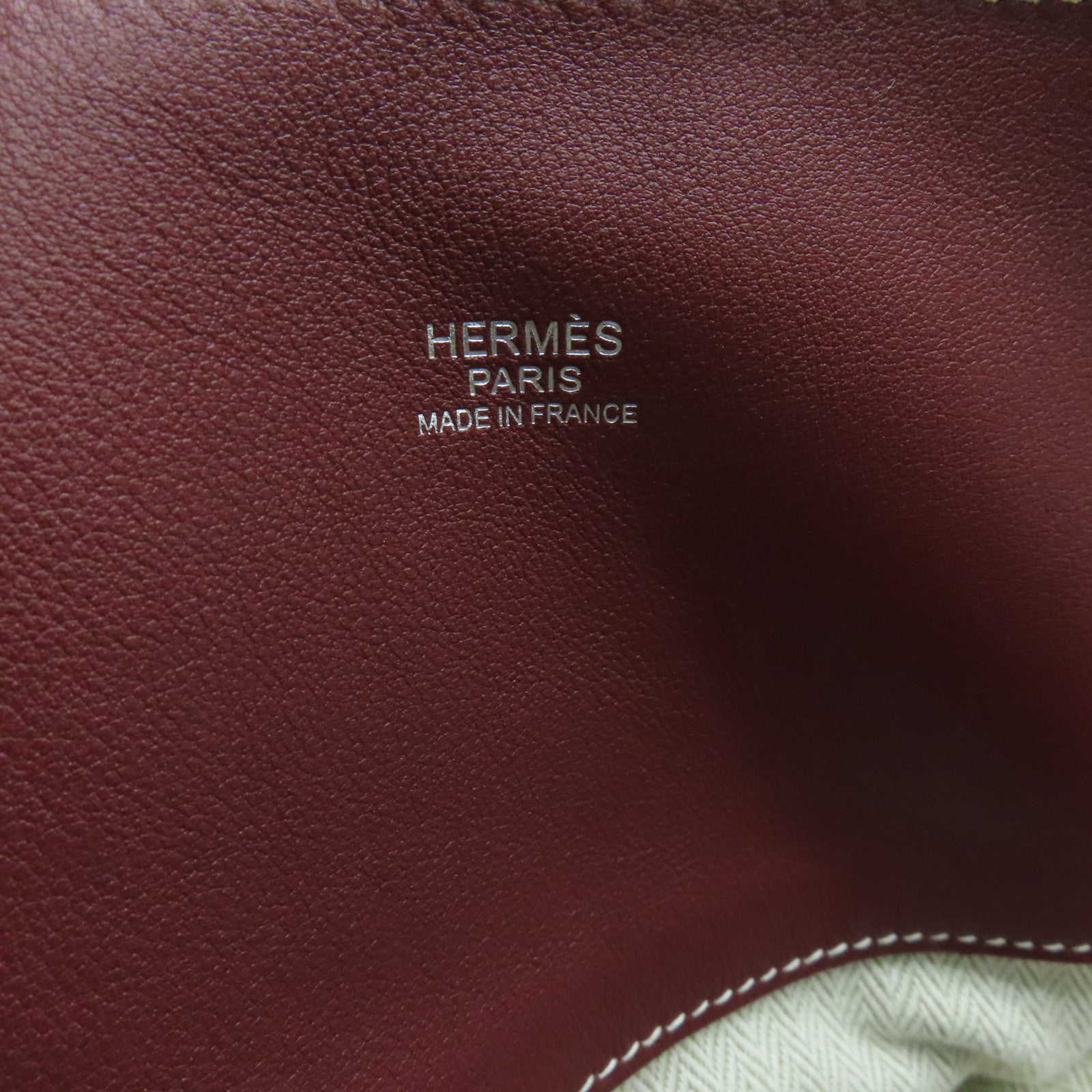 HERMES Veau Swift Leather Bolide Relax 35 Handle Bag Silver Buckle