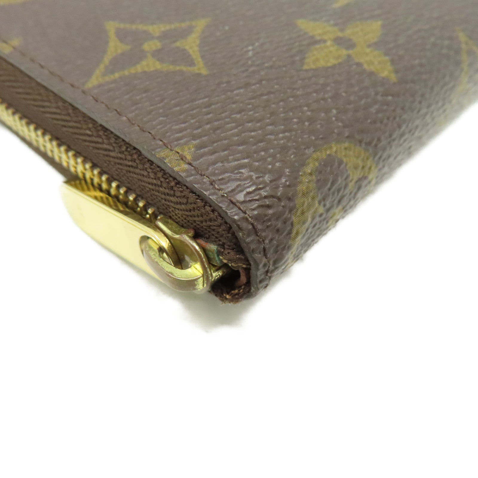 LOUIS VUITTON Monogram Zippy Coin Purse拉鏈零錢包啡色
