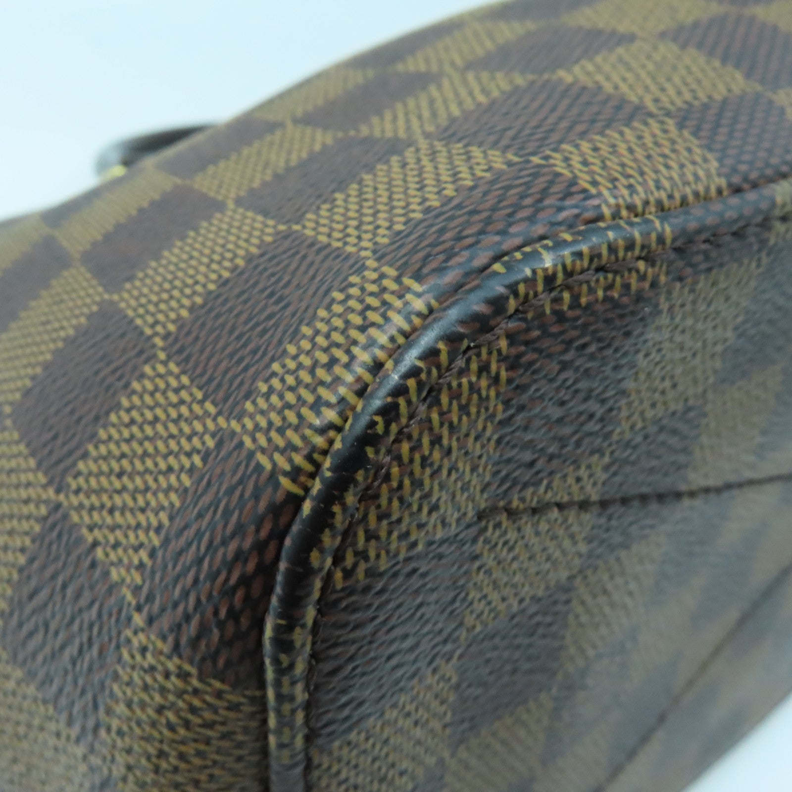 LOUIS VUITTON Damier Siena PM gold buckle shoulder shoulder bag brown