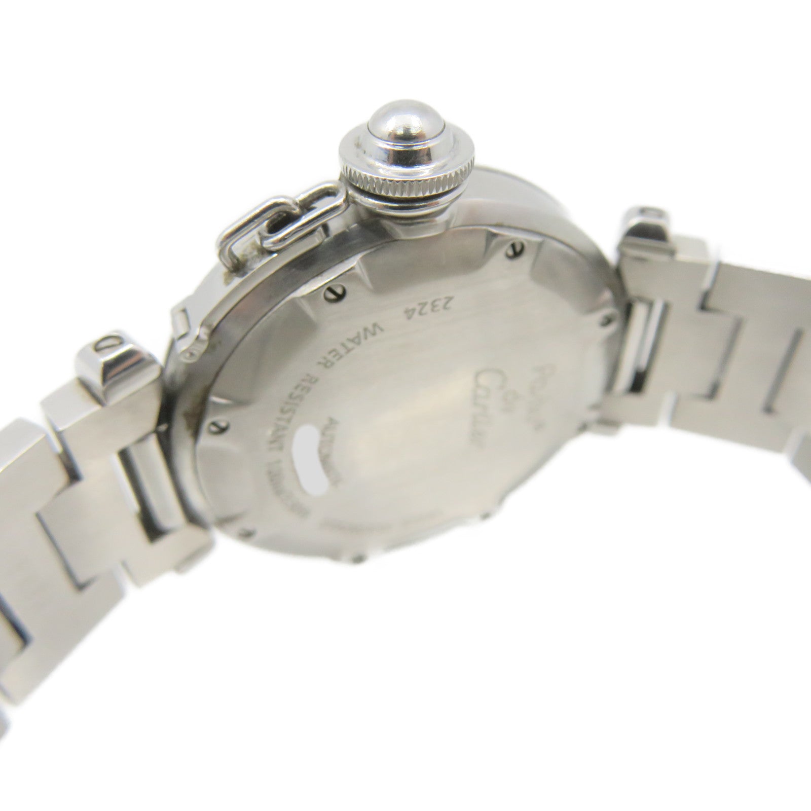 CARTIER Pasha C Watch不鏽鋼自動機芯黑色