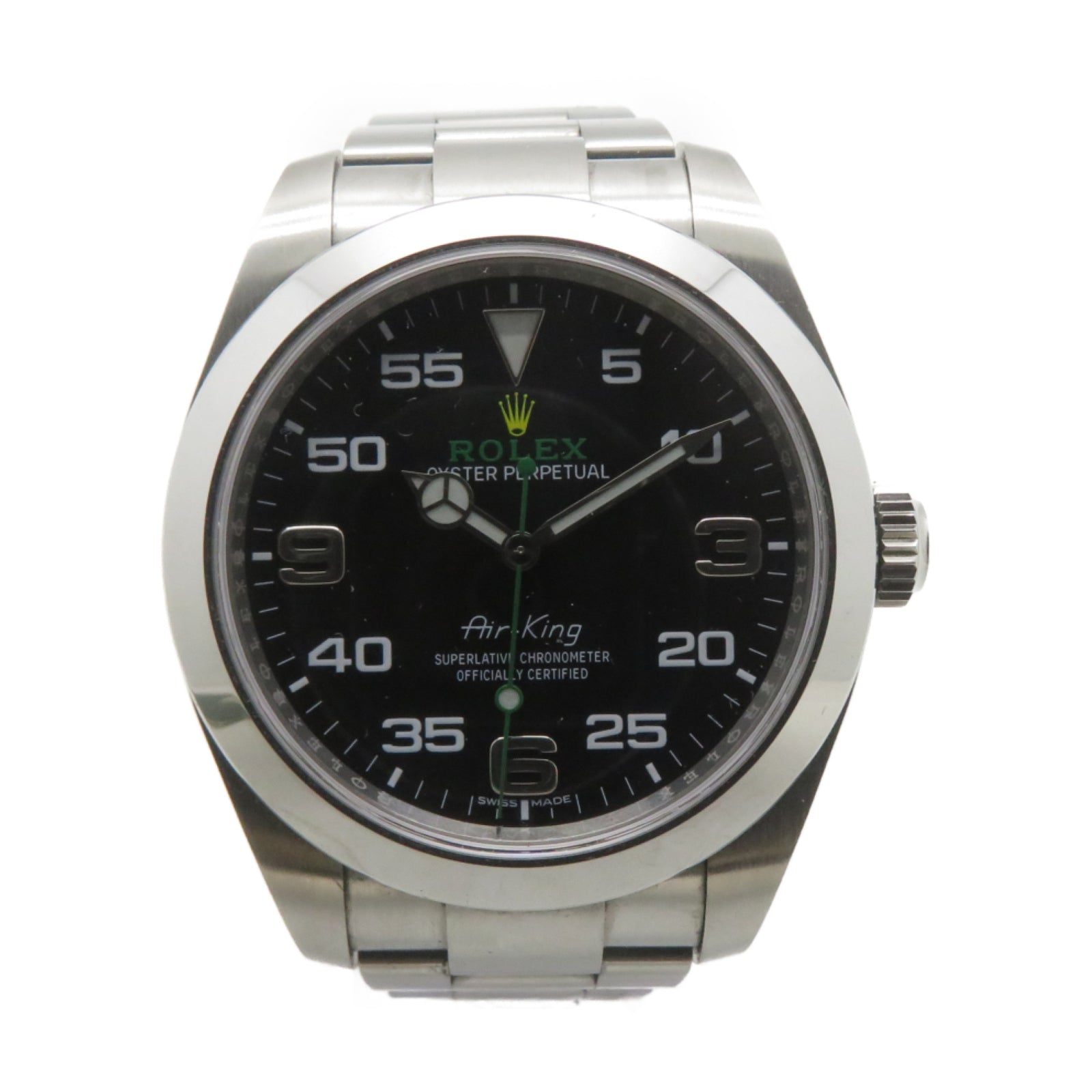 ROLEX Air king不鏽鋼自動機芯手錶黑色