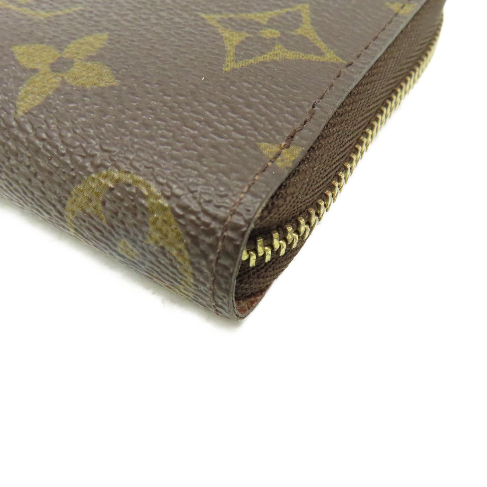 LOUIS VUITTON Monogram Zippy Coin Purse拉鏈零錢包啡色