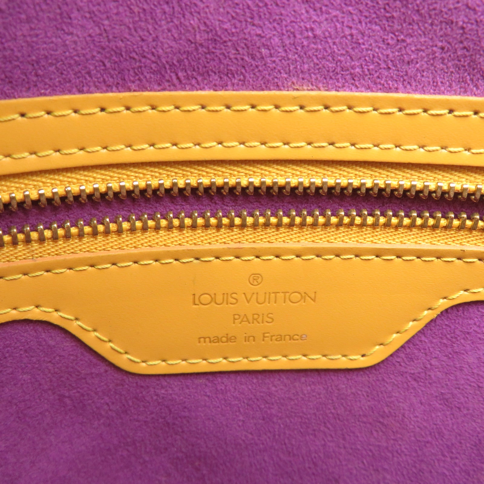 LOUIS VUITTON Epi Saint Jucques Shoulder Bag yellow