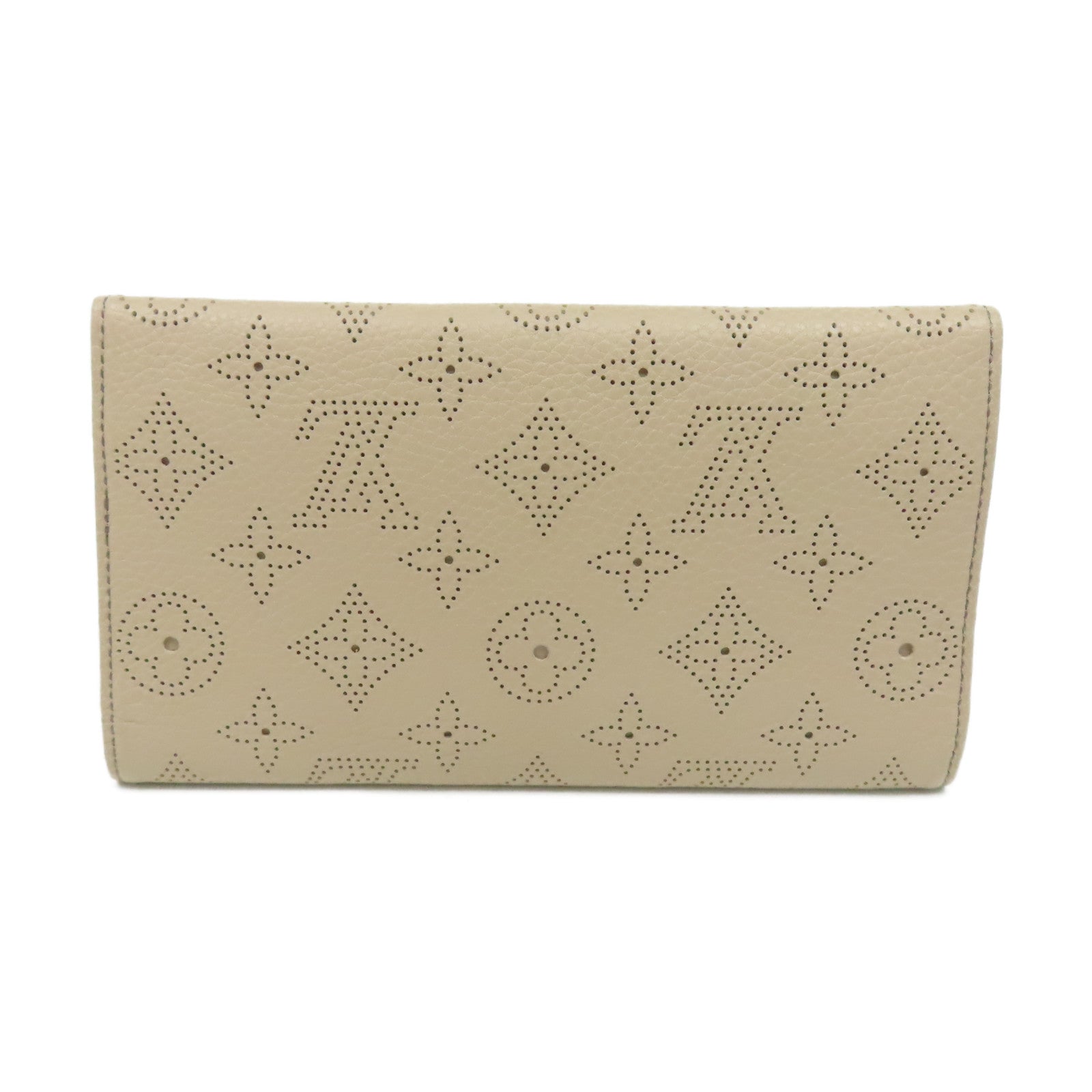 LOUIS VUITTON Mahina Amelia Coquille Long Wallet金扣長錢包杏色