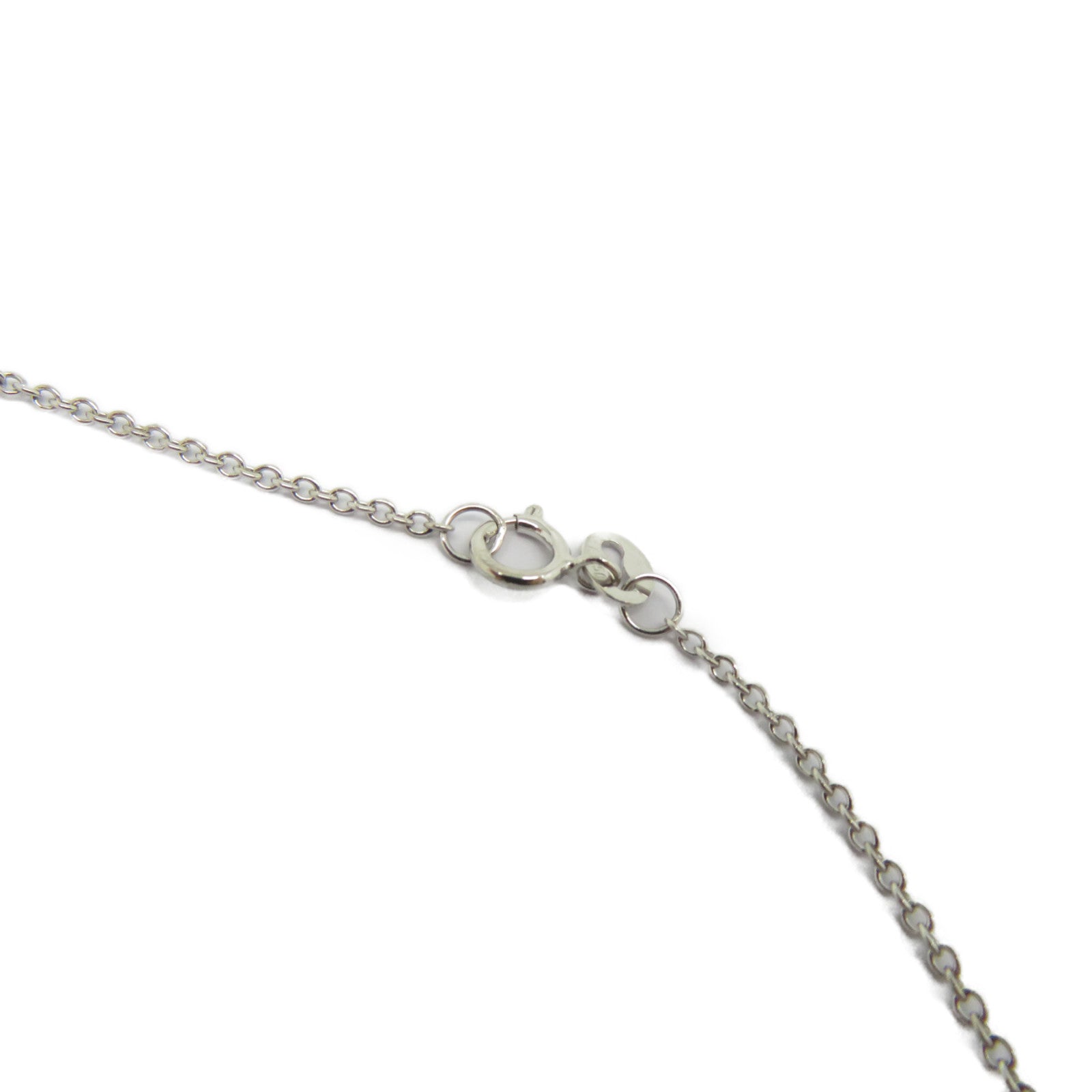 JEWELRY 18K白金Diamond Necklace 0.17ct鑽石項鍊銀色
