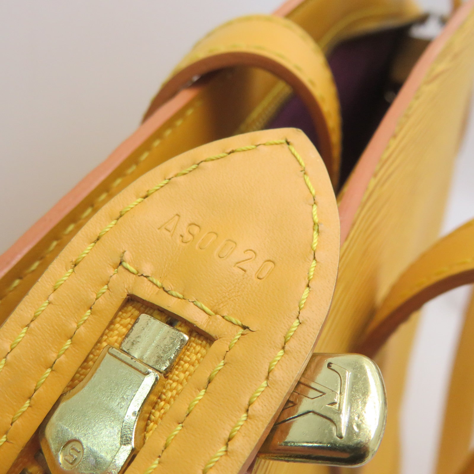 LOUIS VUITTON Epi Saint Jucques Shoulder Bag yellow