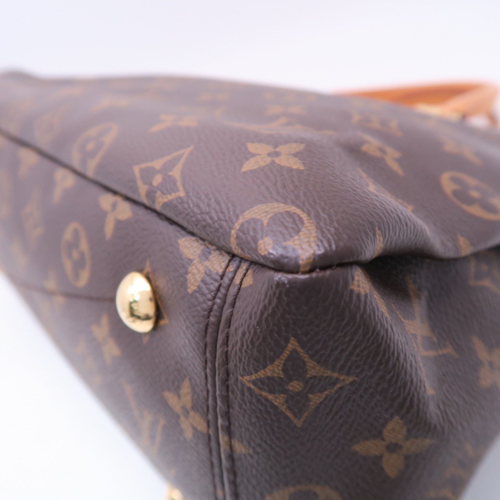 LOUIS VUITTON Monogram Pallas MM金扣手挽肩背兩用袋粉紅色