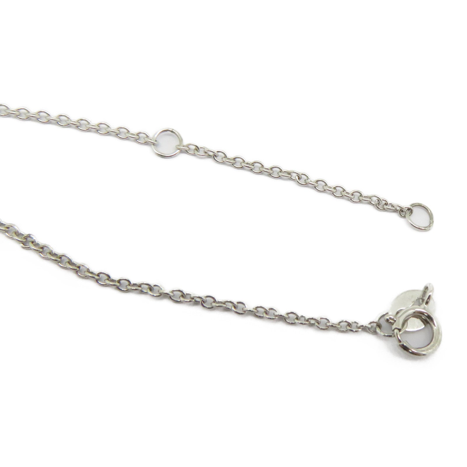 JEWELRY 18K白金Diamond Necklace 0.17ct鑽石項鍊銀色