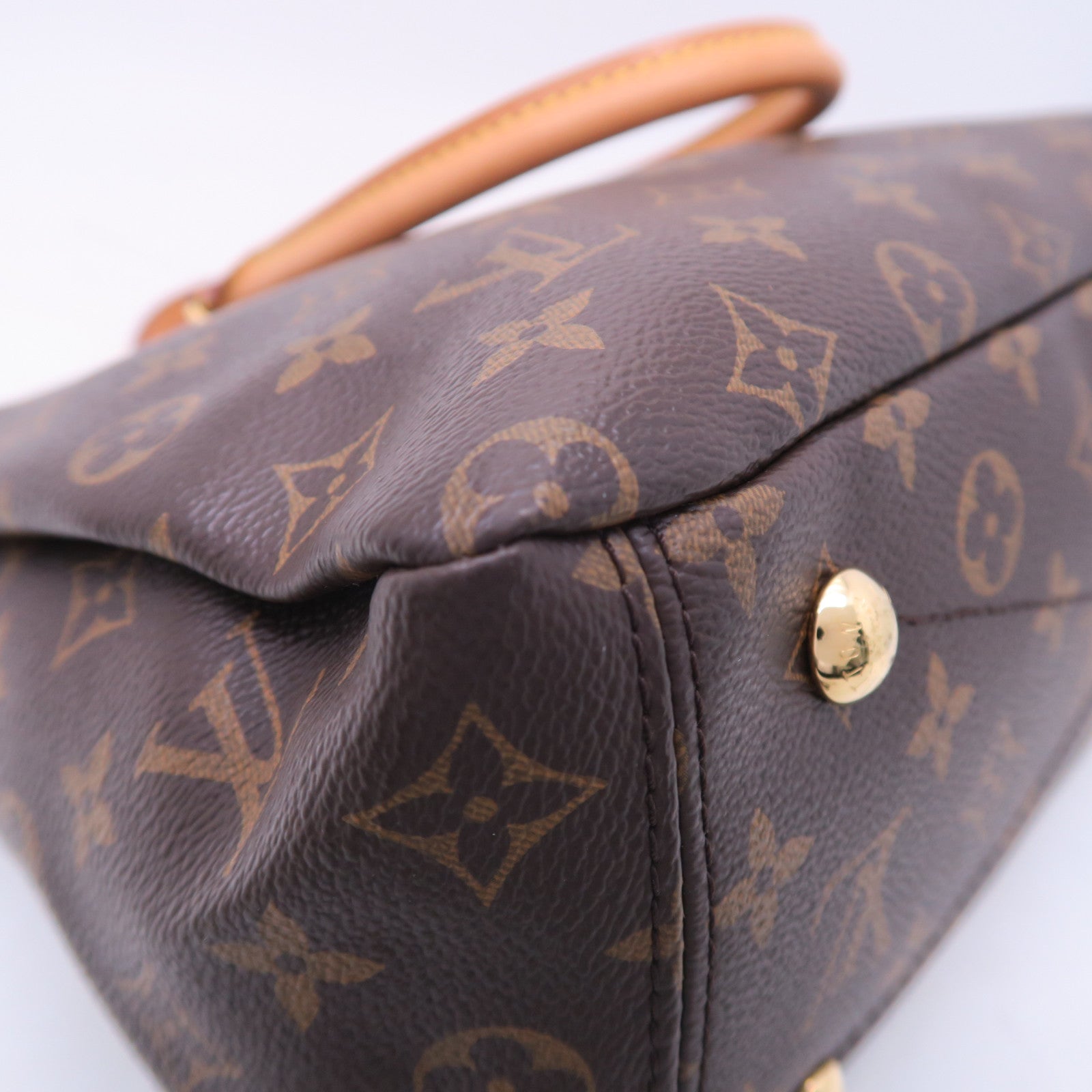 LOUIS VUITTON Monogram Pallas MM金扣手挽肩背兩用袋粉紅色