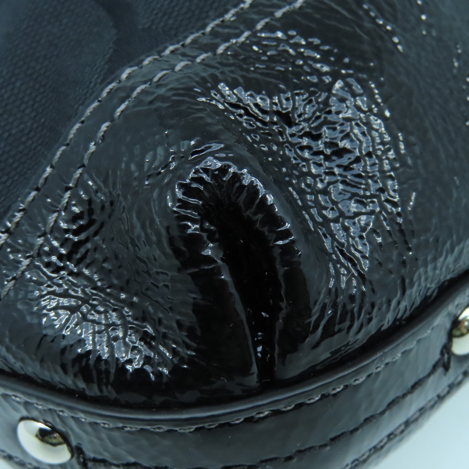 COACH 帆布Shoulder Bag銀扣肩背袋黑色