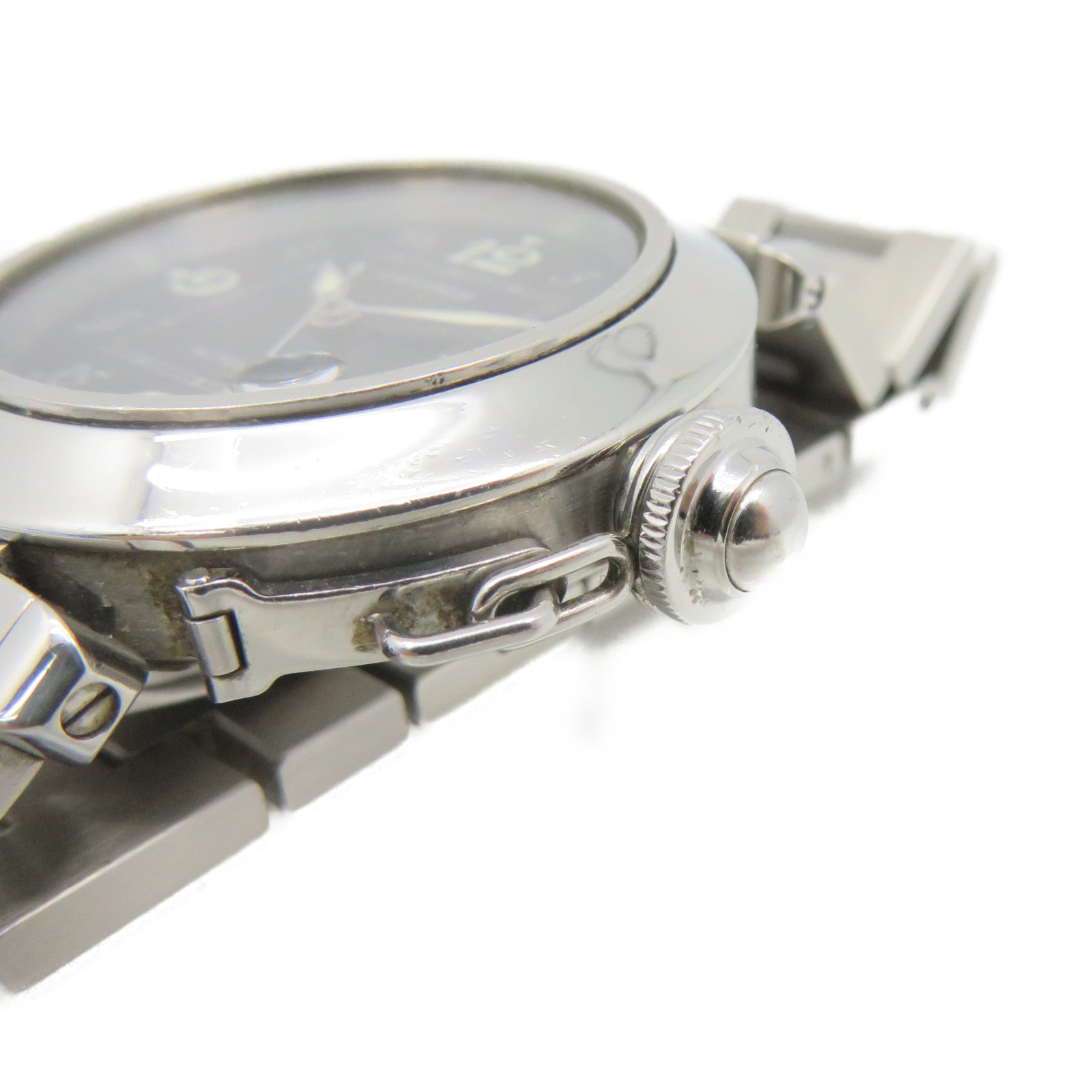 CARTIER Pasha C Watch不鏽鋼自動機芯黑色