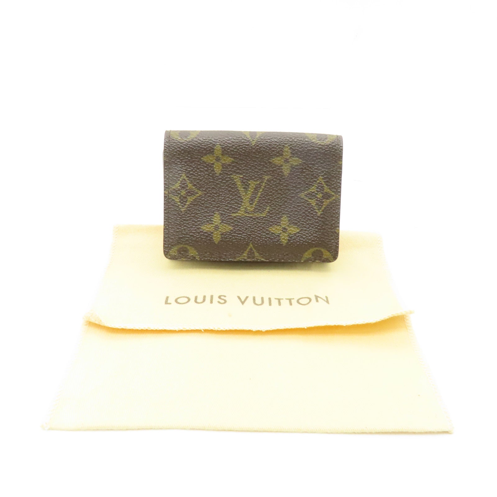 LOUIS VUITTON Monogram Card Case卡片套啡色