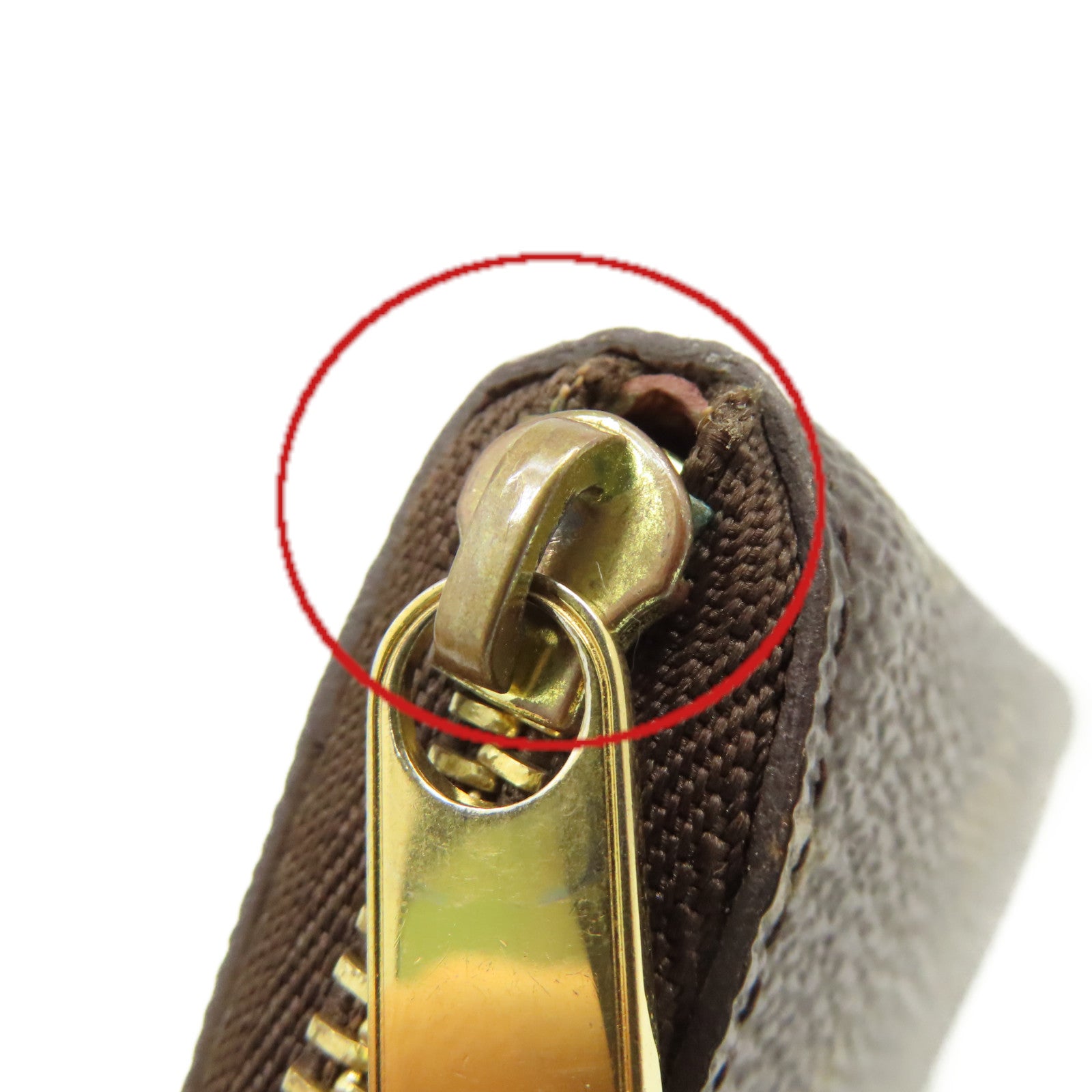 LOUIS VUITTON Monogram Zippy Coin Purse拉鏈零錢包啡色