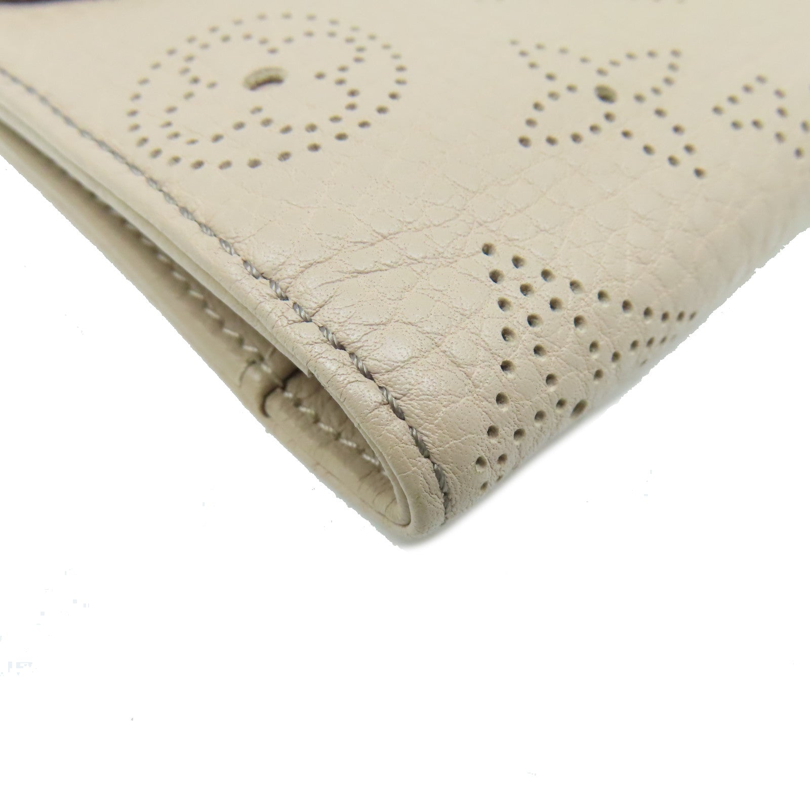 LOUIS VUITTON Mahina Amelia Coquille Long Wallet金扣長錢包杏色