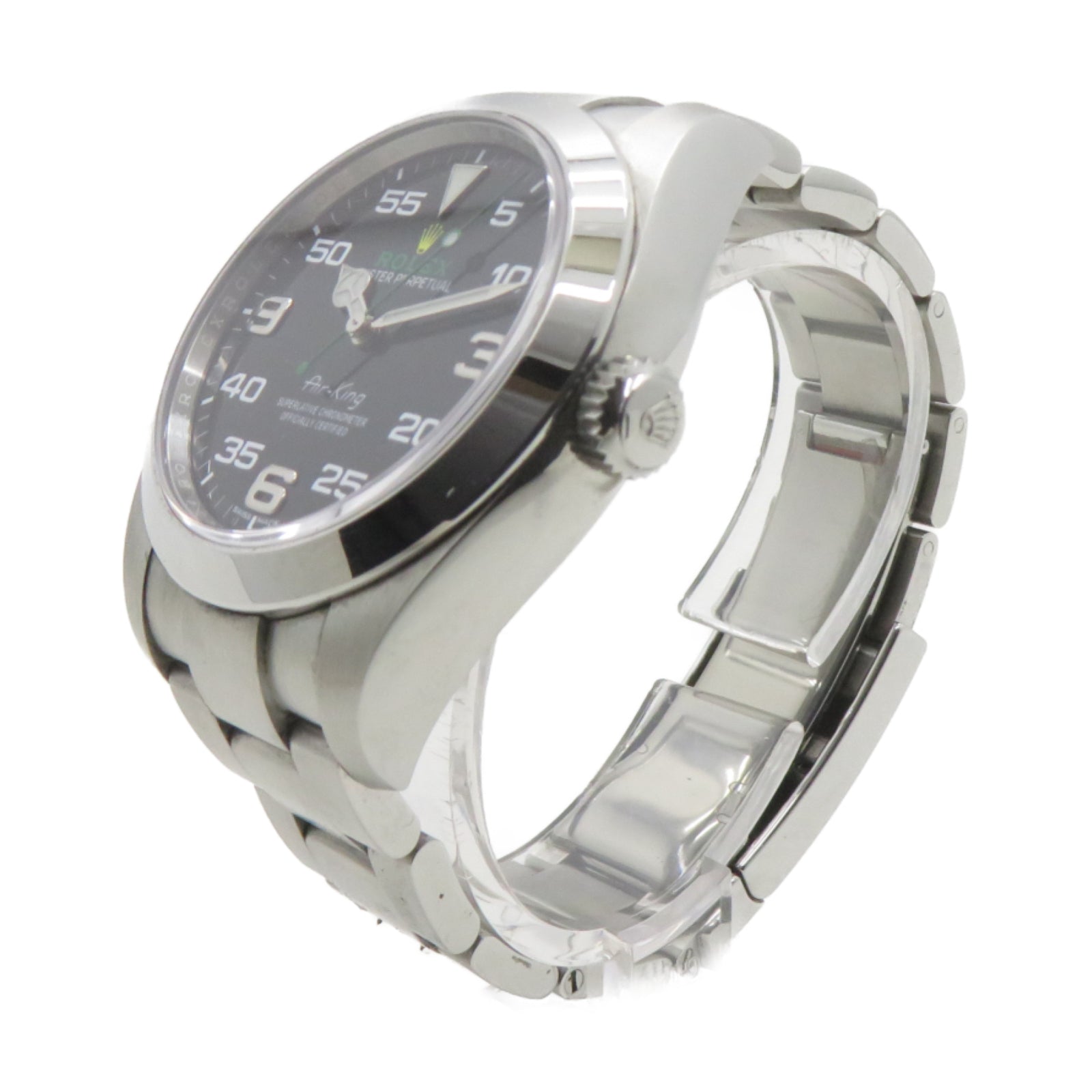 ROLEX Air king不鏽鋼自動機芯手錶黑色