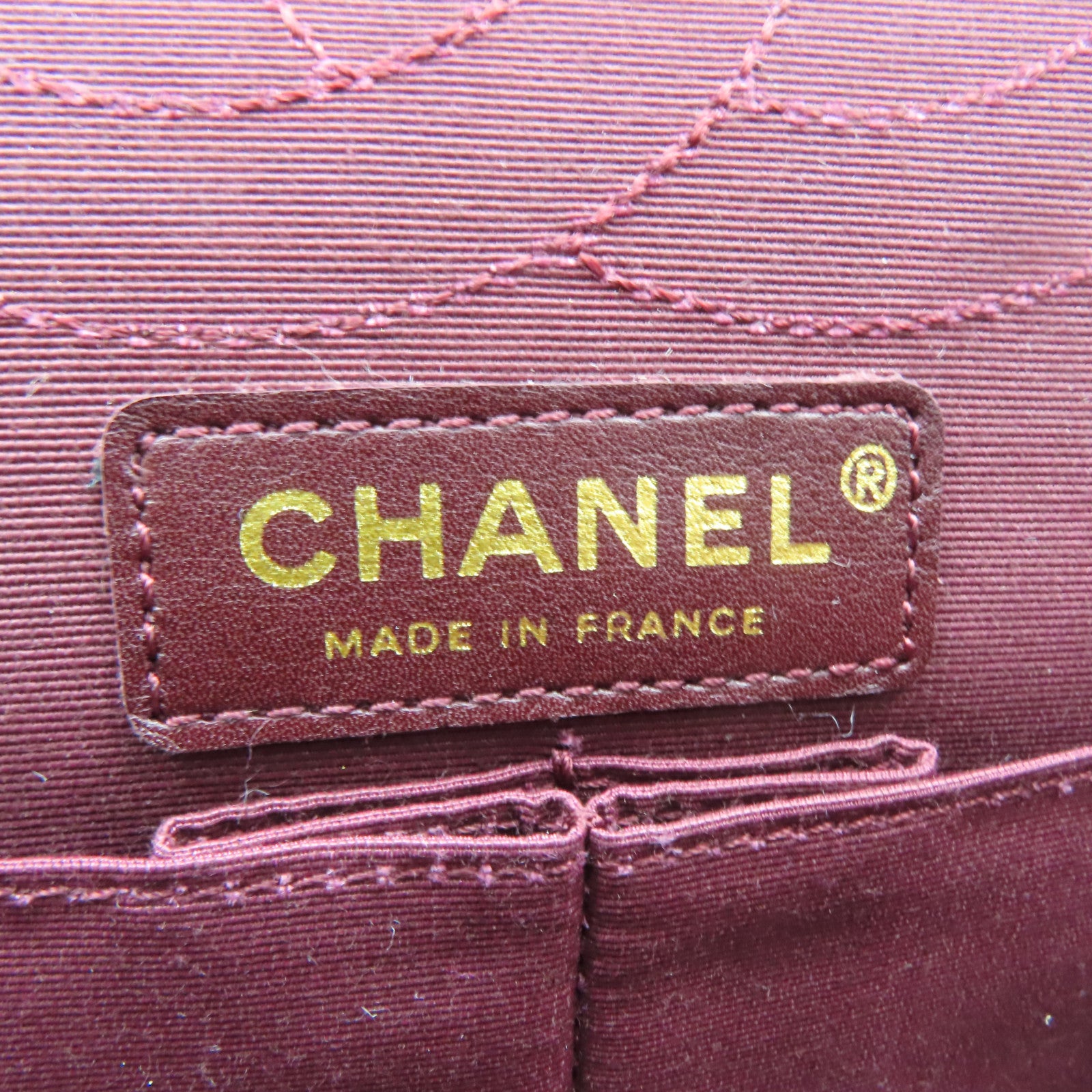 CHANEL cowhide leather Chain Shoulder gold buckle chain shoulder bag gold