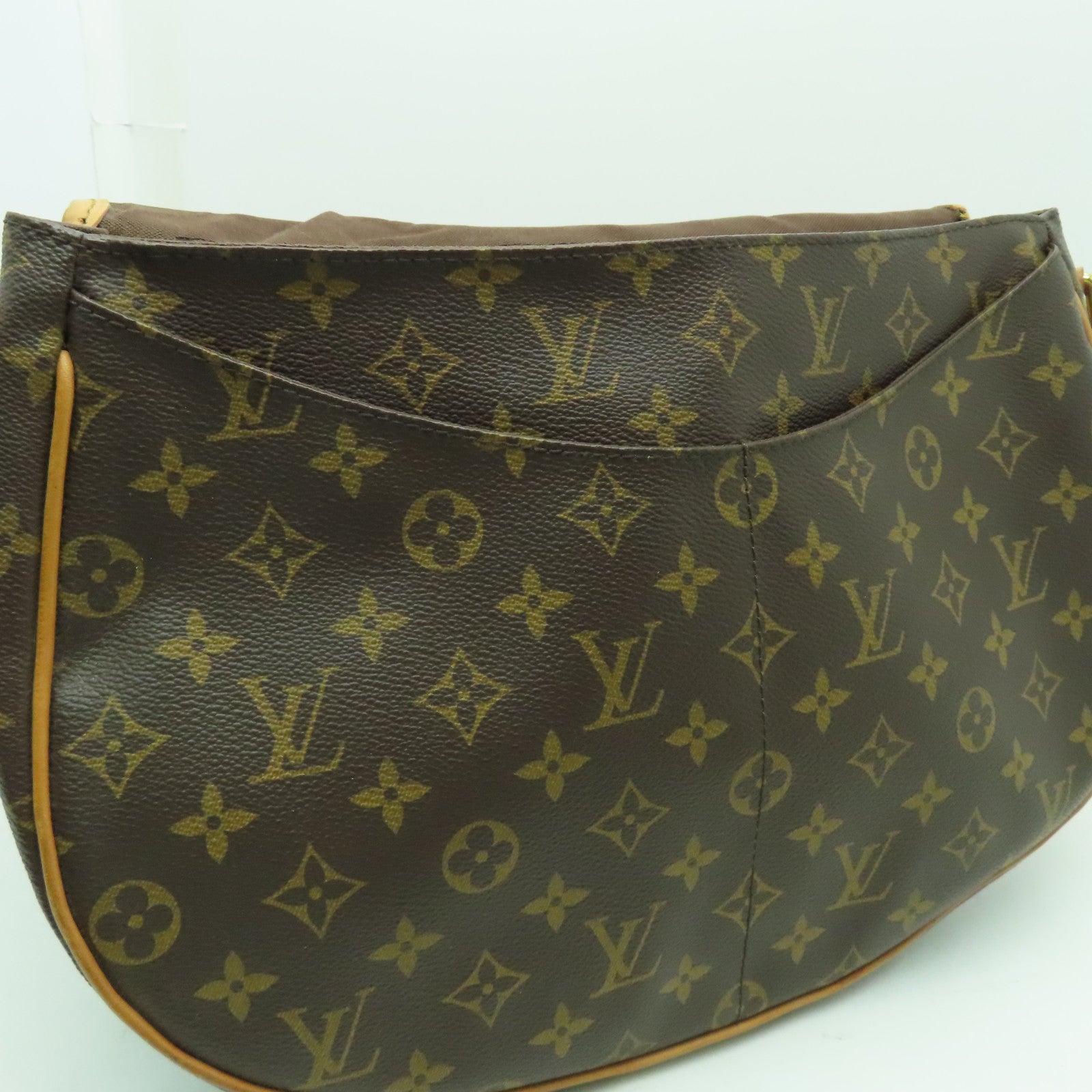 LOUIS VUITTON Monogram Menilmontant MM金扣肩背袋啡色