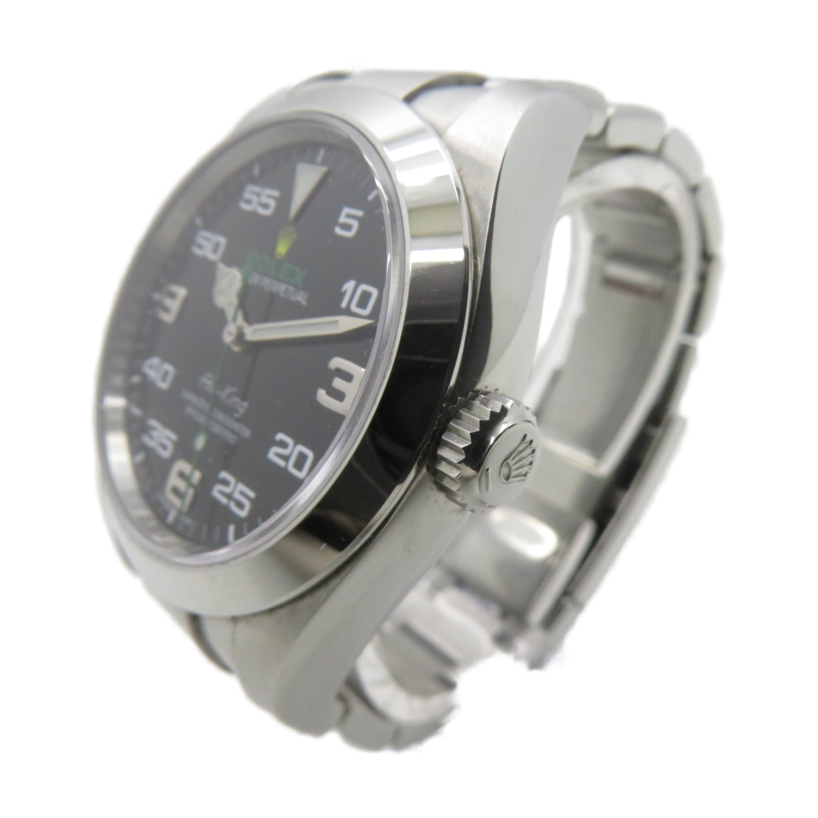 ROLEX Air king不鏽鋼自動機芯手錶黑色