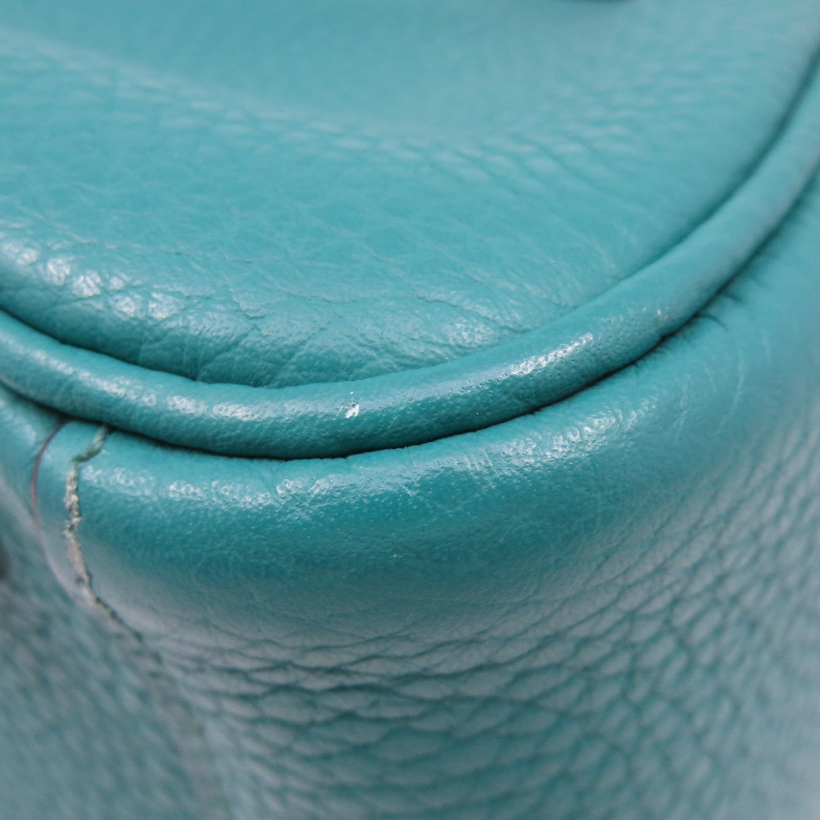 HERMES Clemence皮革Lindy 26 Shoulder Bag银扣肩背袋7F绿色
