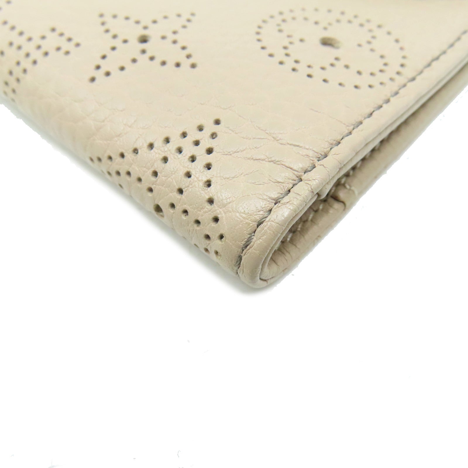 LOUIS VUITTON Mahina Amelia Coquille Long Wallet金扣長錢包杏色