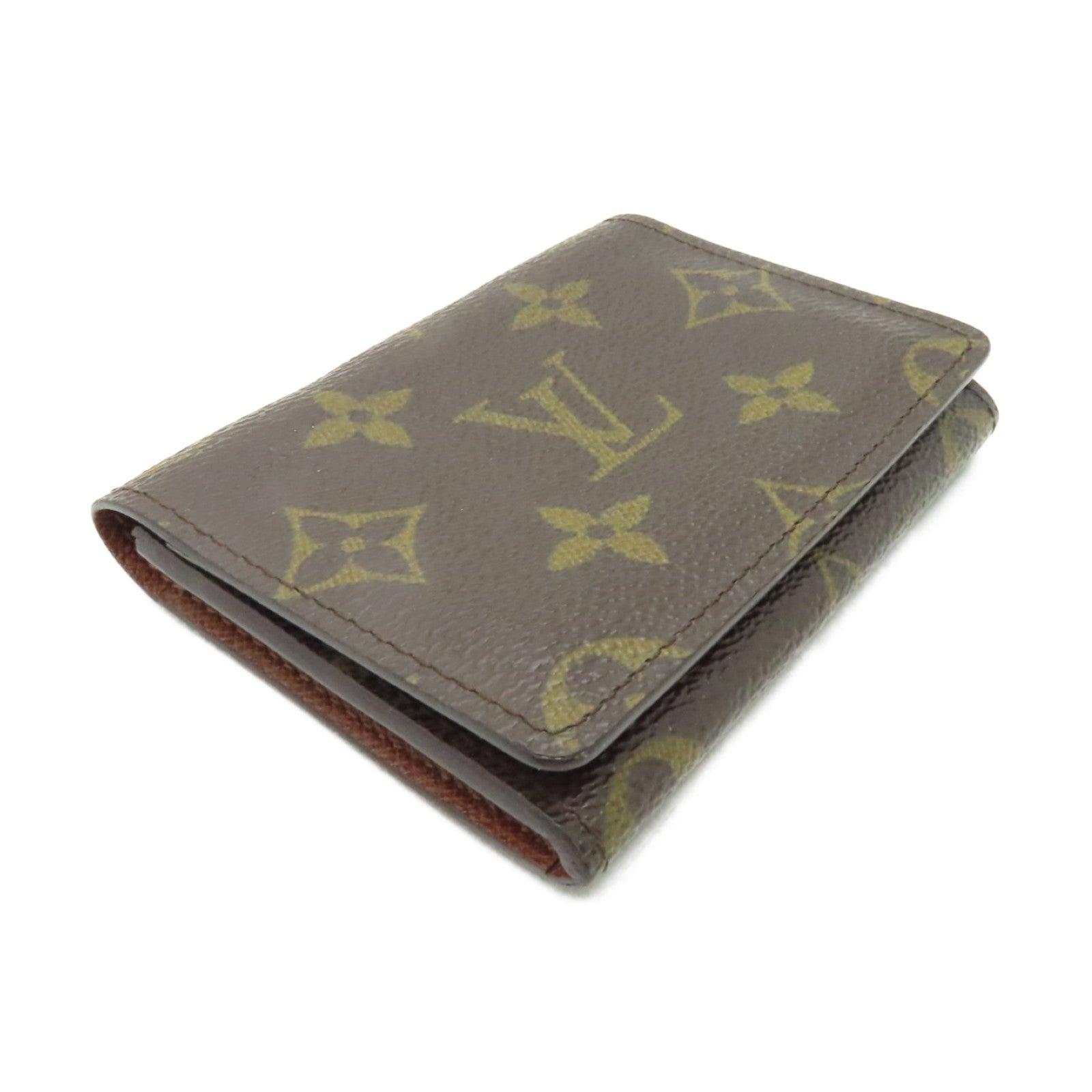 LOUIS VUITTON Monogram Card Case卡片套啡色