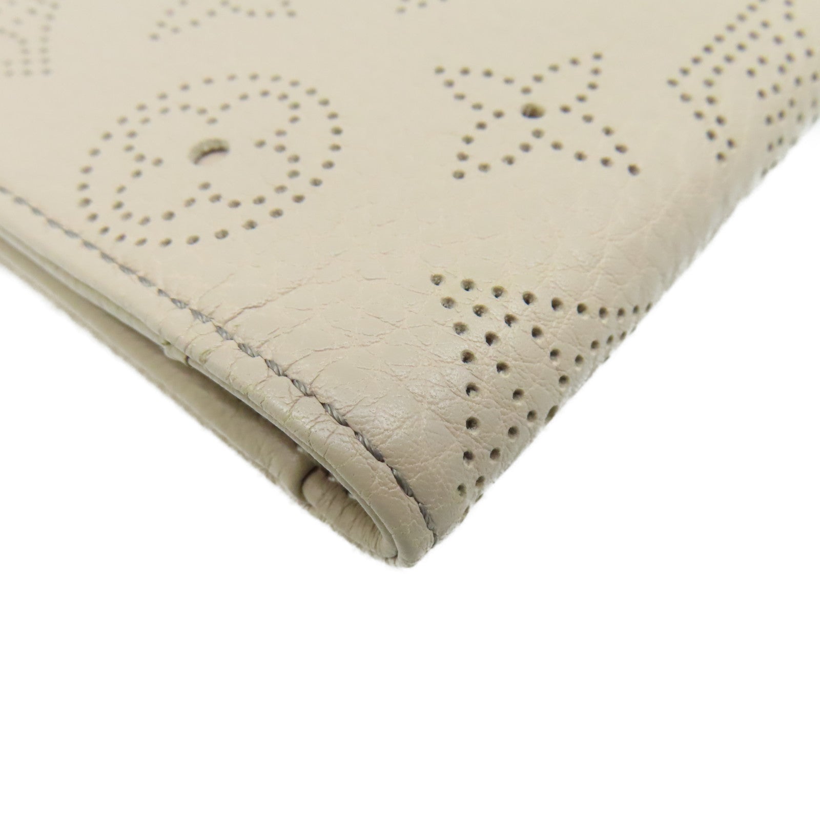 LOUIS VUITTON Mahina Amelia Coquille Long Wallet金扣長錢包杏色