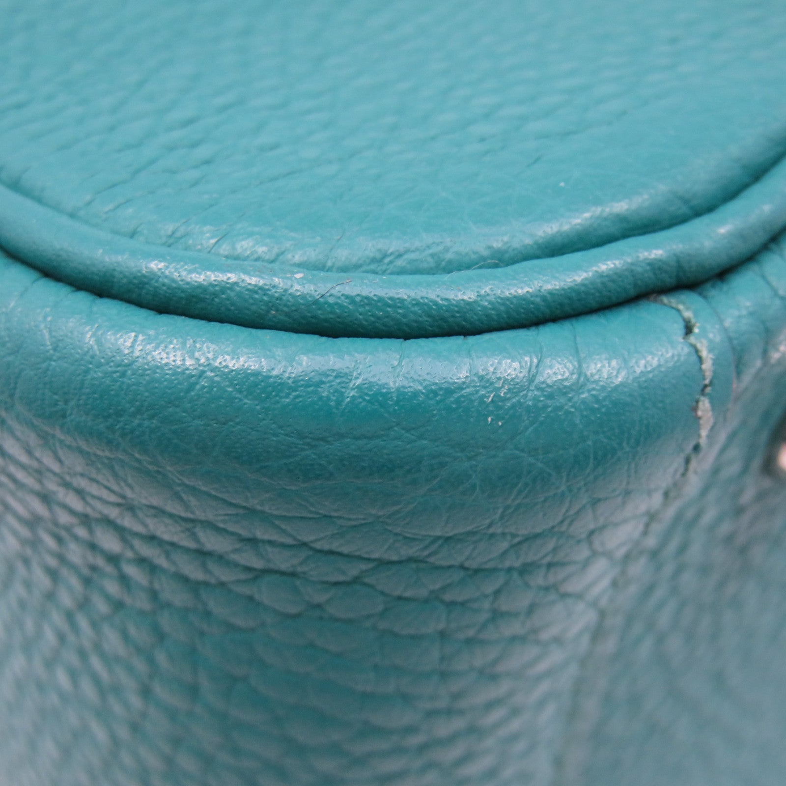 HERMES Clemence皮革Lindy 26 Shoulder Bag银扣肩背袋7F绿色
