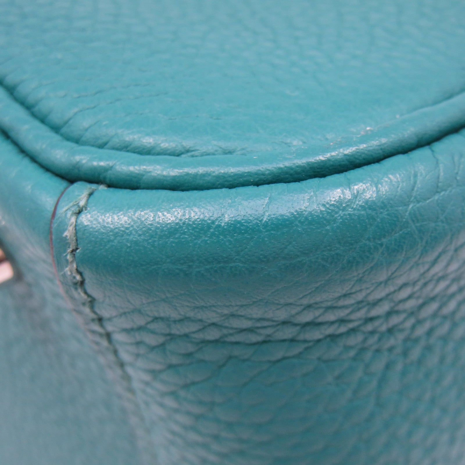 HERMES Clemence皮革Lindy 26 Shoulder Bag银扣肩背袋7F绿色