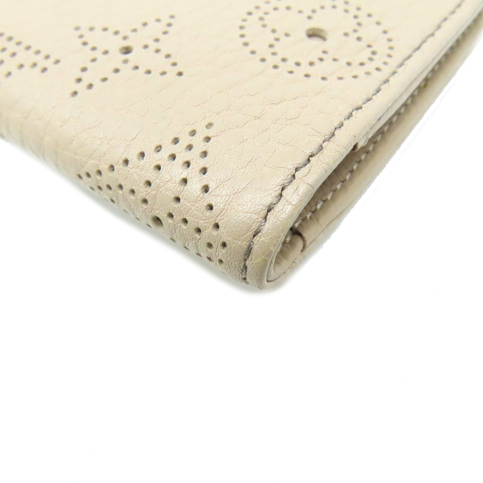 LOUIS VUITTON Mahina Amelia Coquille Long Wallet金扣長錢包杏色