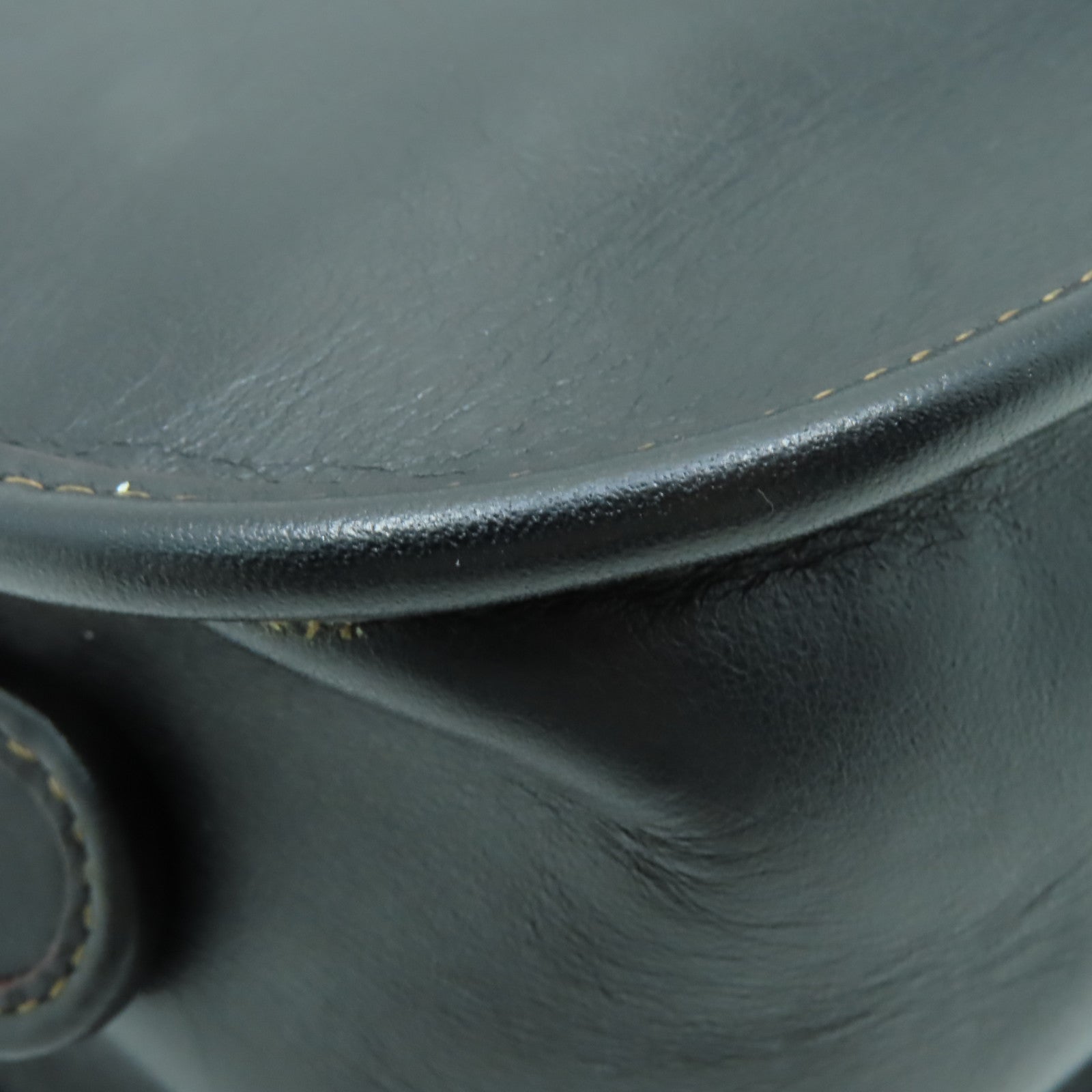 COACH 牛皮皮革Shoulder Bag銀扣肩背袋黑色