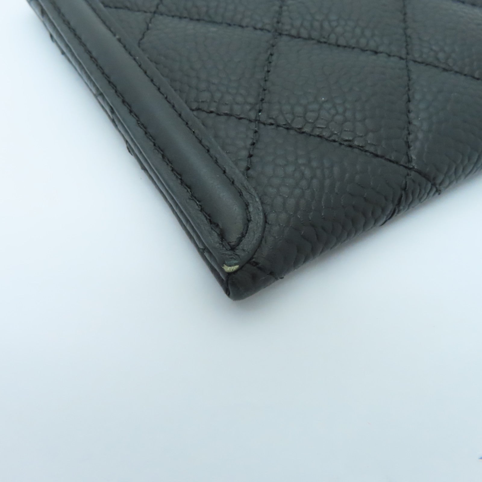 CHANEL Caviar皮革Clutch Bag金扣手拿包黒色