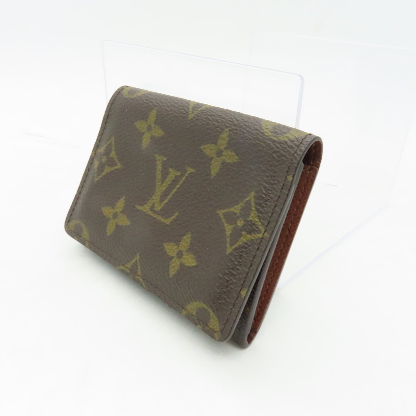 LOUIS VUITTON Monogram Card Case卡片套啡色