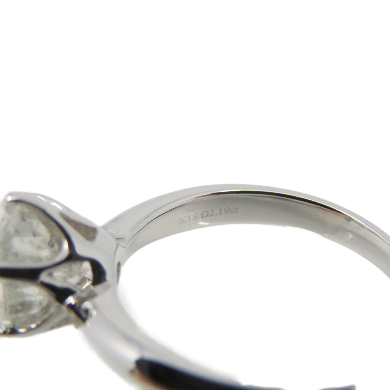 JEWELRY 18K White Gold/2.198ct Diamond Ring US#6.25