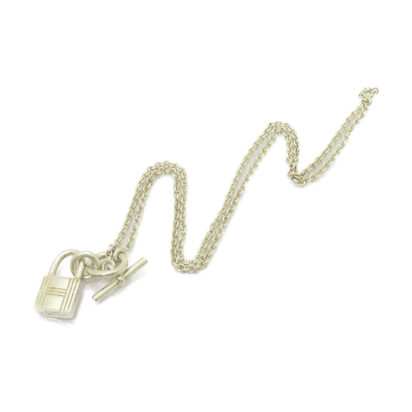 HERMES 925純銀Lock Necklace項鍊