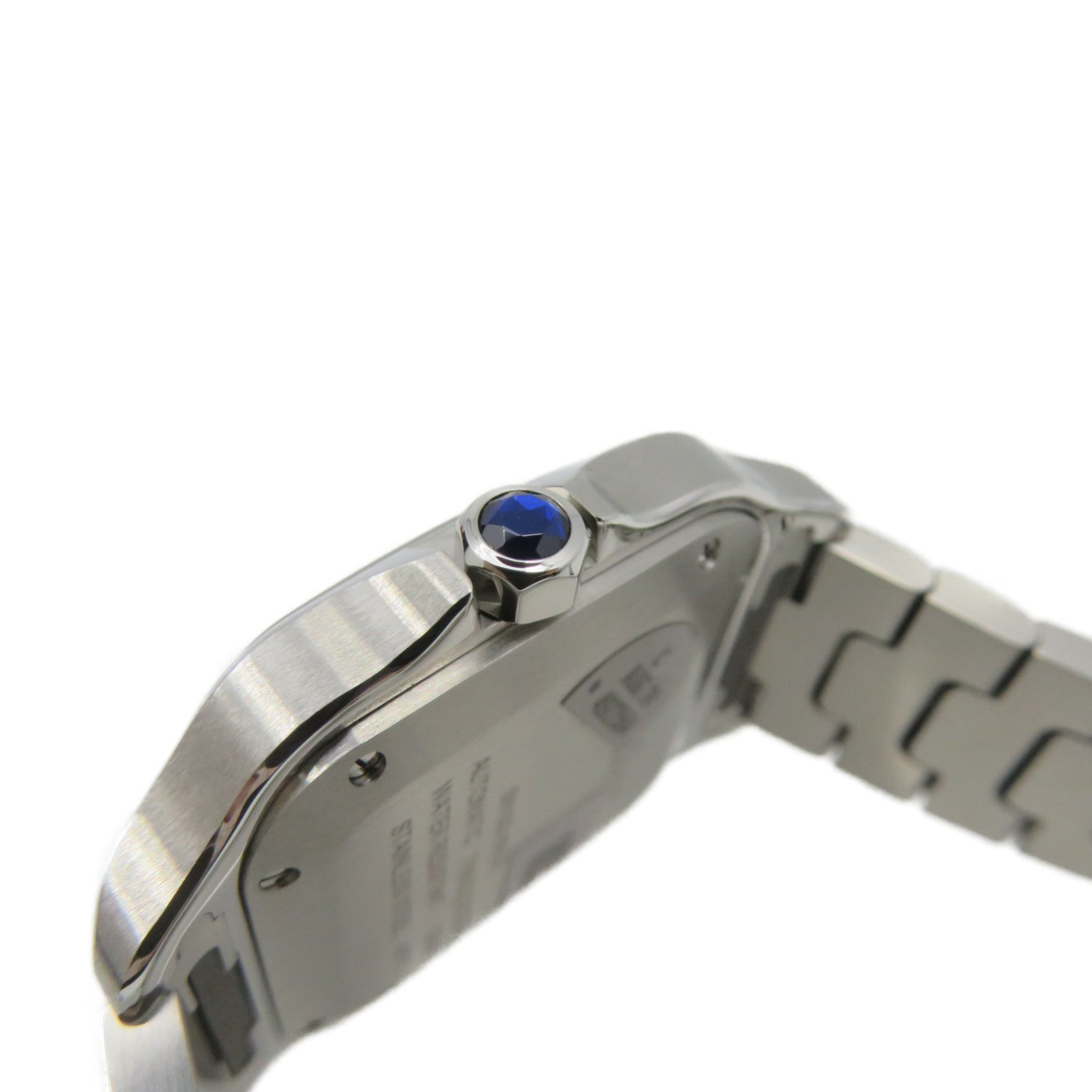 CARTIER SANTOS DE CARTIER Watch不鏽鋼自動機芯手錶白色