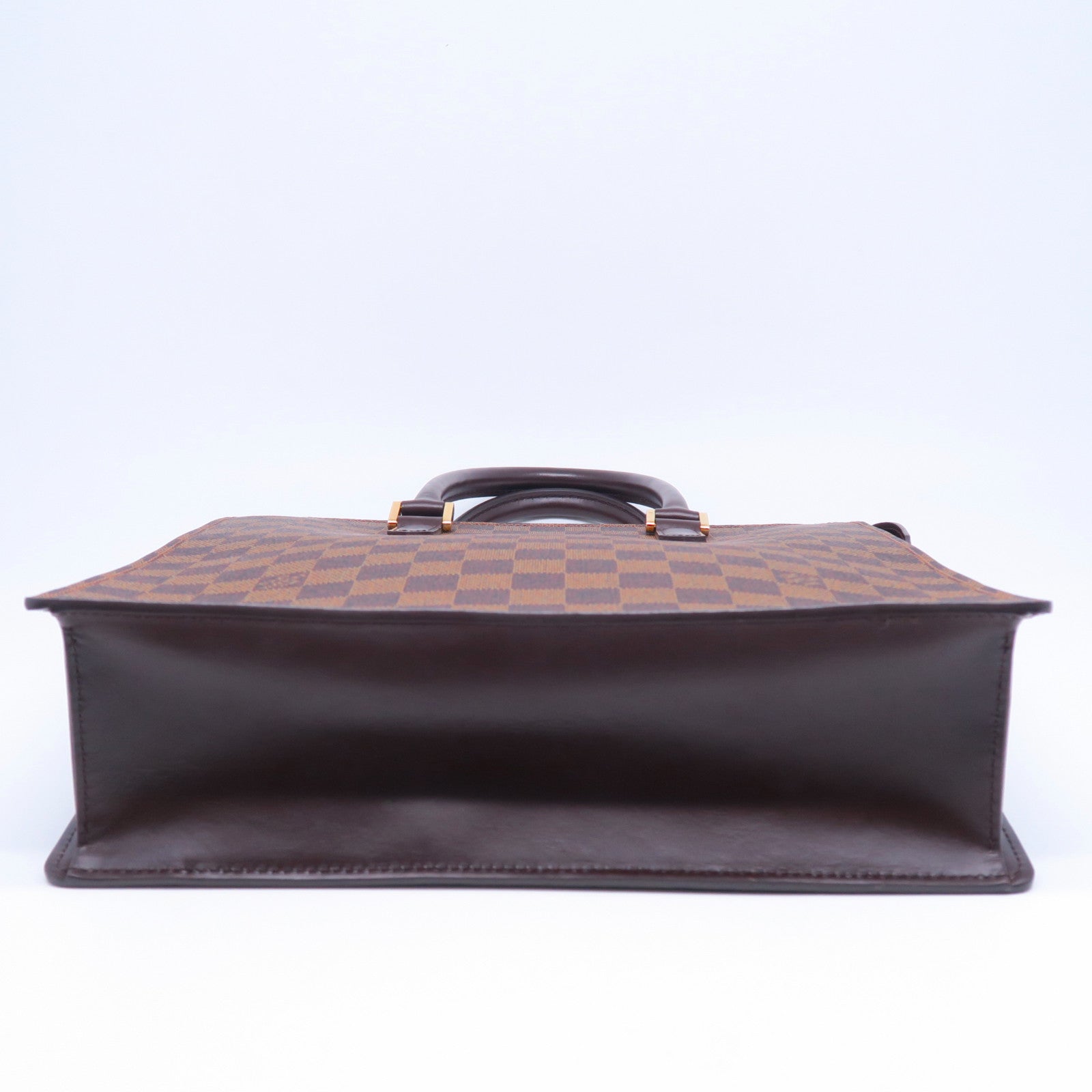 LOUIS VUITTON 【激減優惠】Damier Ebene Venice PM金扣手挽袋啡色