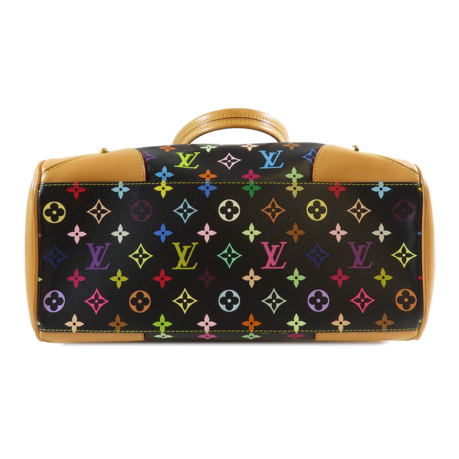 LOUIS VUITTON Monogram Multicolore Claudia金扣肩背袋啡色/黑色