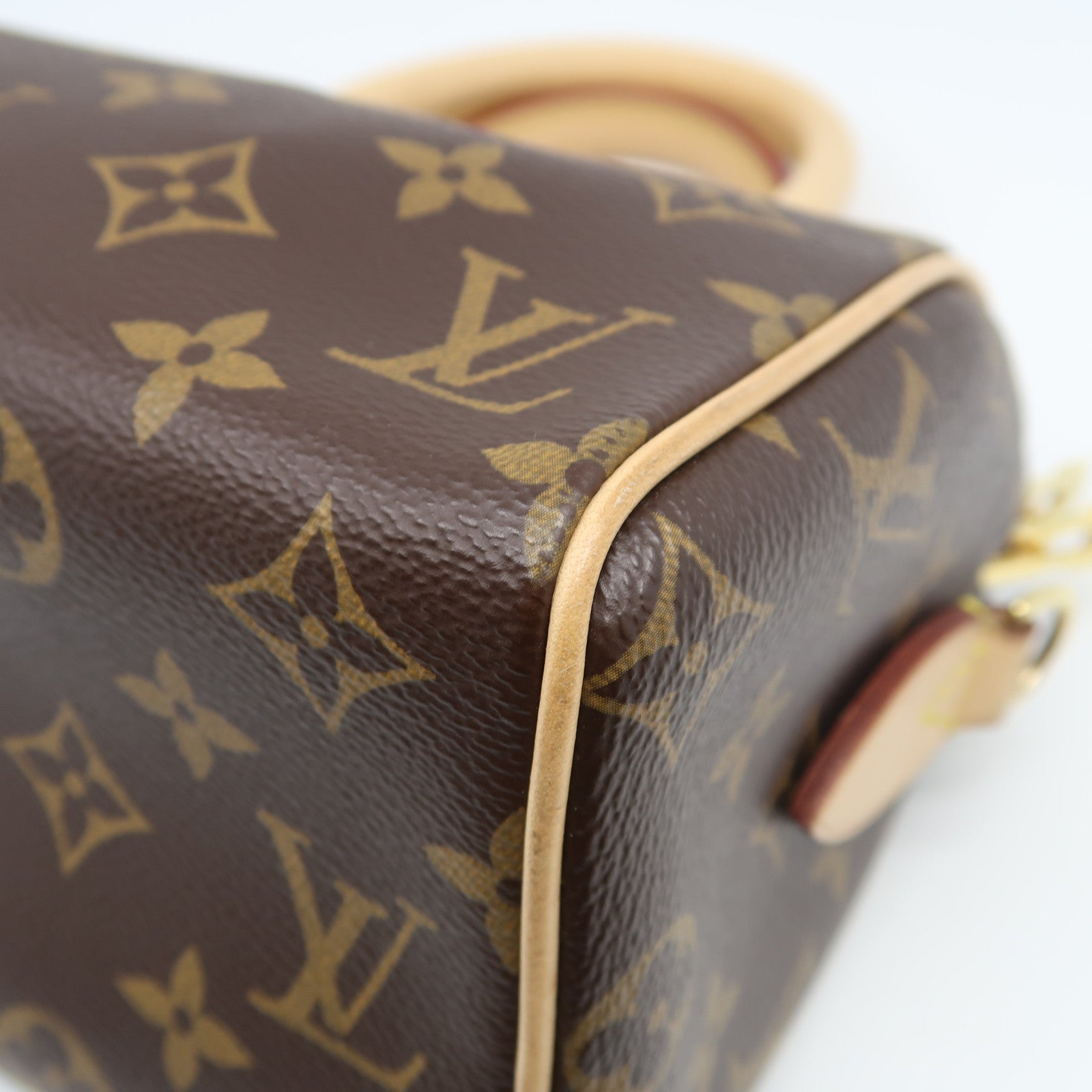 LOUIS VUITTON Monogram Speedy Bandouliere 20金扣手挽肩背兩用袋啡色