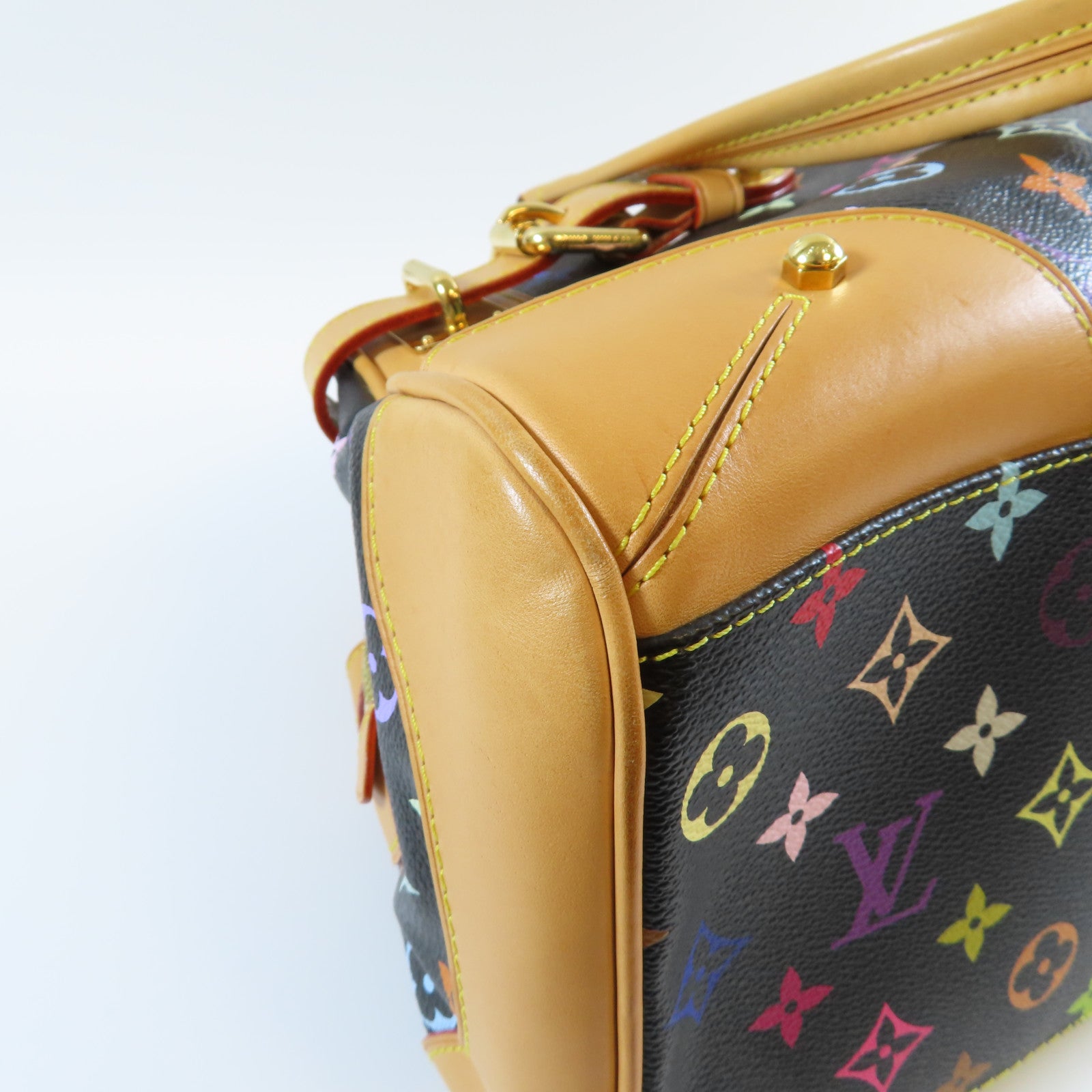 LOUIS VUITTON Monogram Multicolore Claudia金扣肩背袋啡色/黑色