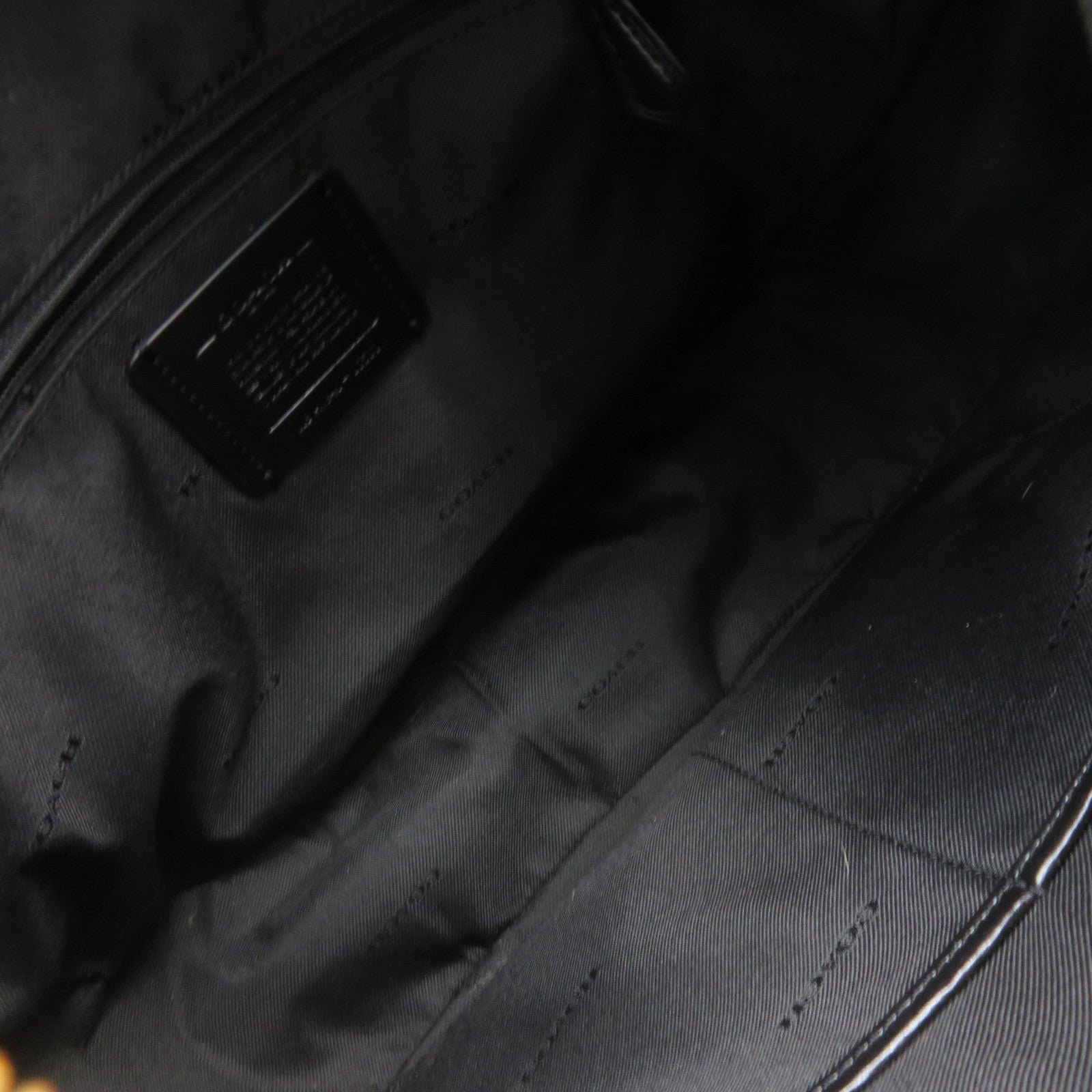 COACH 牛皮皮革2Way Shoulder Bag手挽肩背两用袋黑色