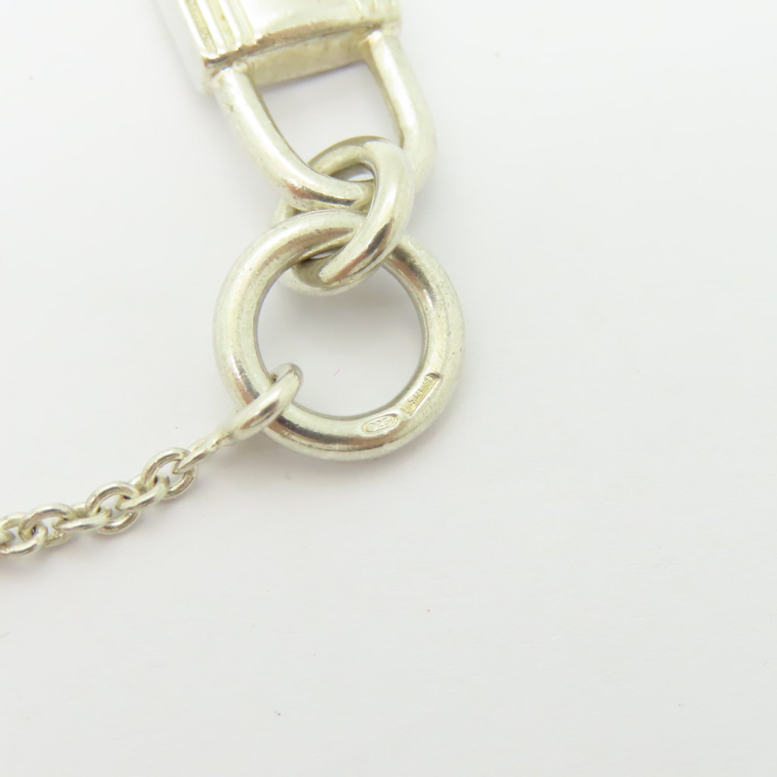 HERMES 925純銀Lock Necklace項鍊