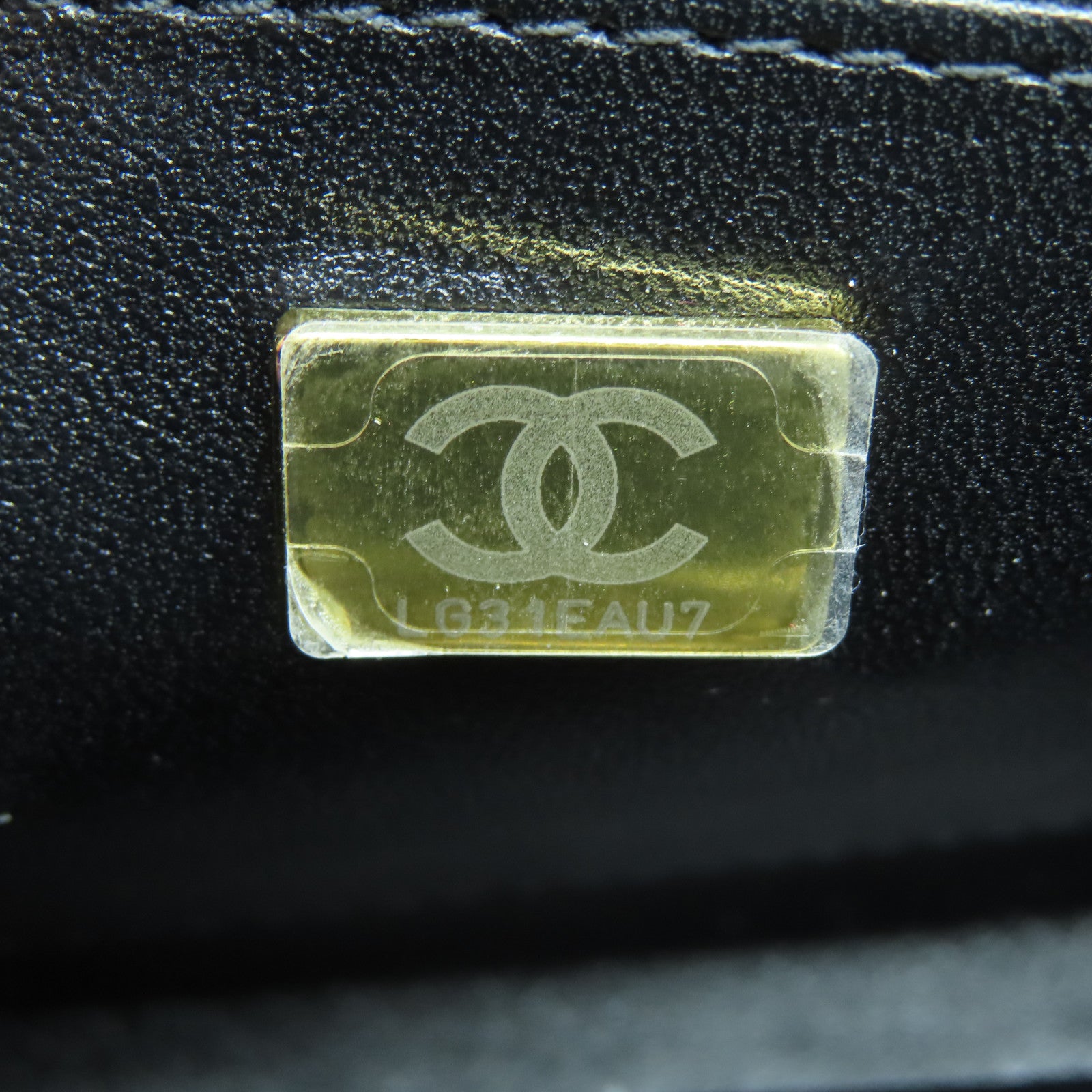 CHANEL 菱格牛皮皮革Vanity Case金扣手挽肩背兩用袋黑色