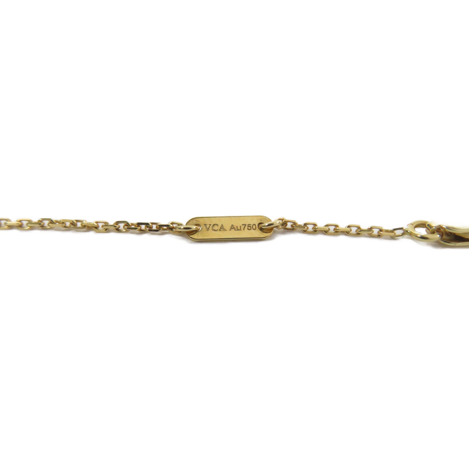 Van Cleef & Arpels 18K黃金Sweet Alhambra heart Pendant項鏈白色