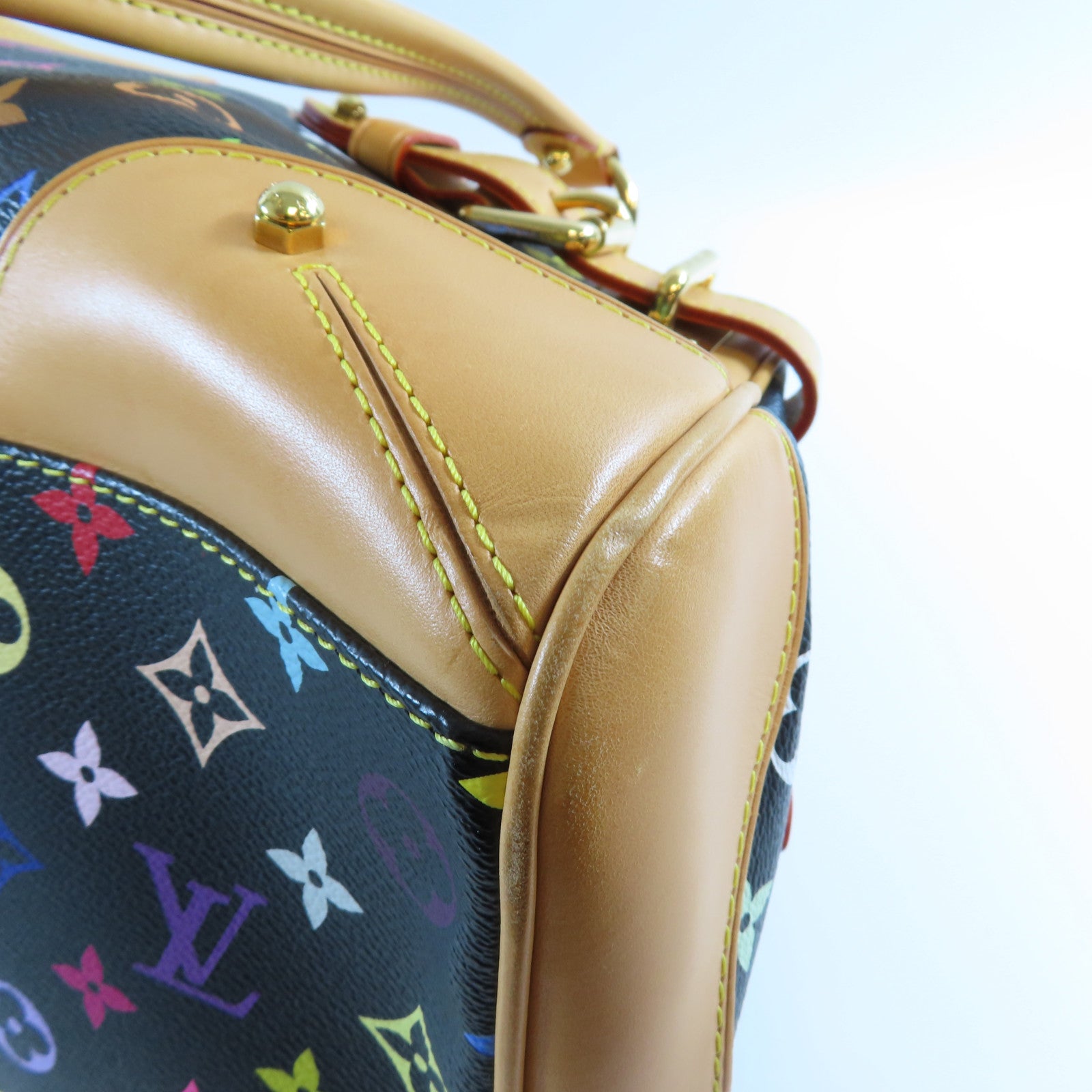 LOUIS VUITTON Monogram Multicolore Claudia金扣肩背袋啡色/黑色