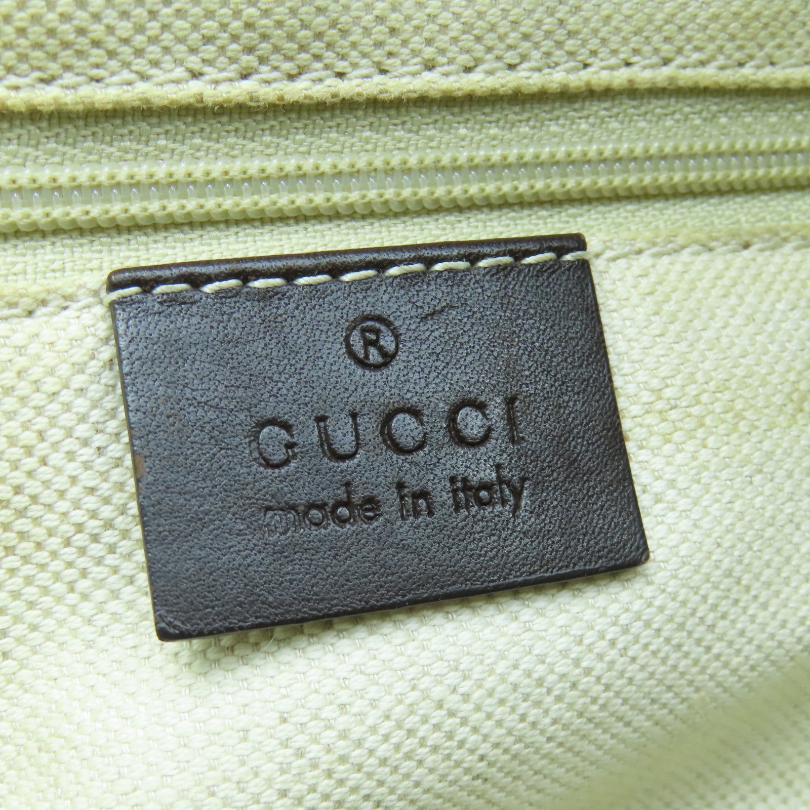 GUCCI canvas Shoulder Bag gold buckle shoulder bag brown