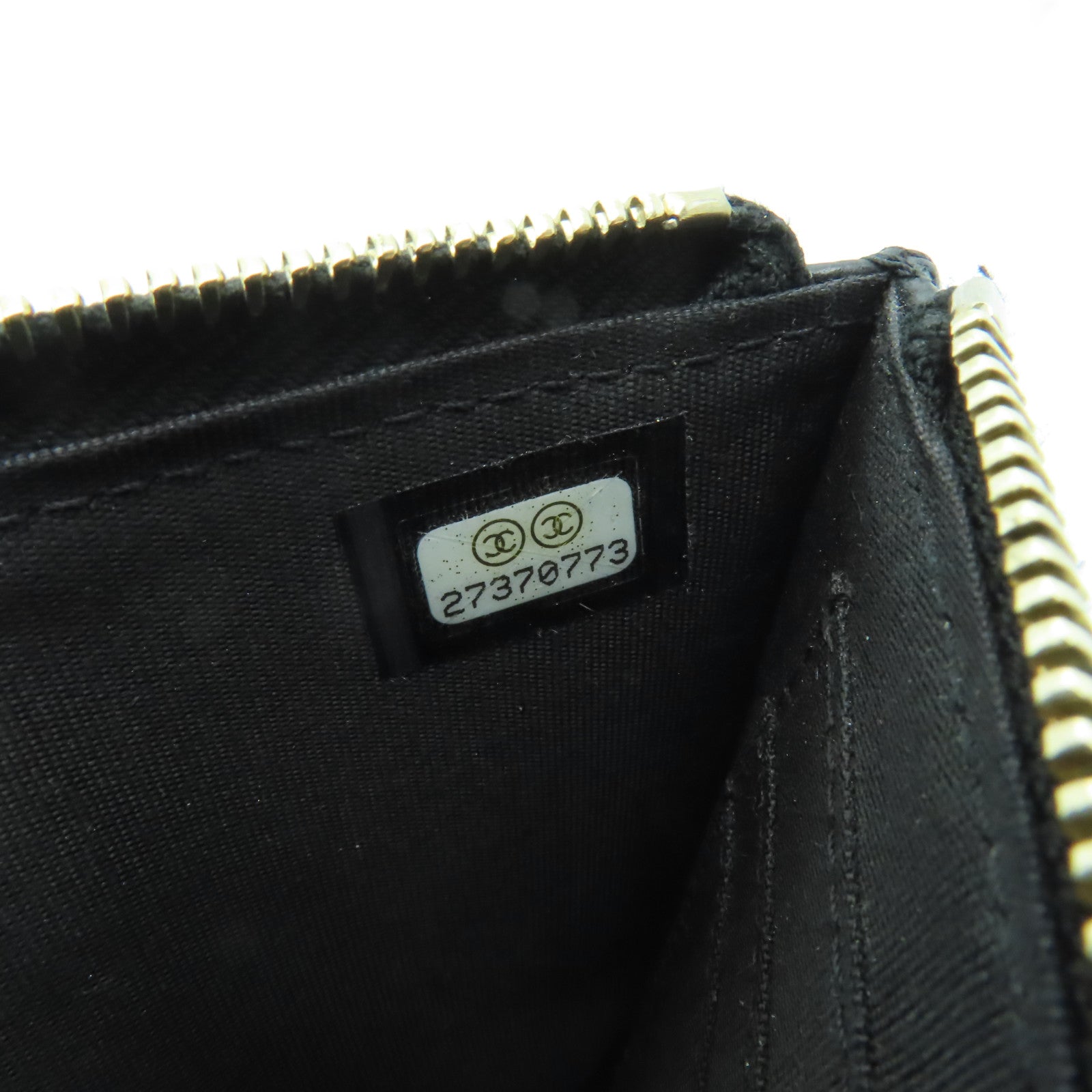 CHANEL Caviar皮革Clutch Bag金扣手拿包黒色