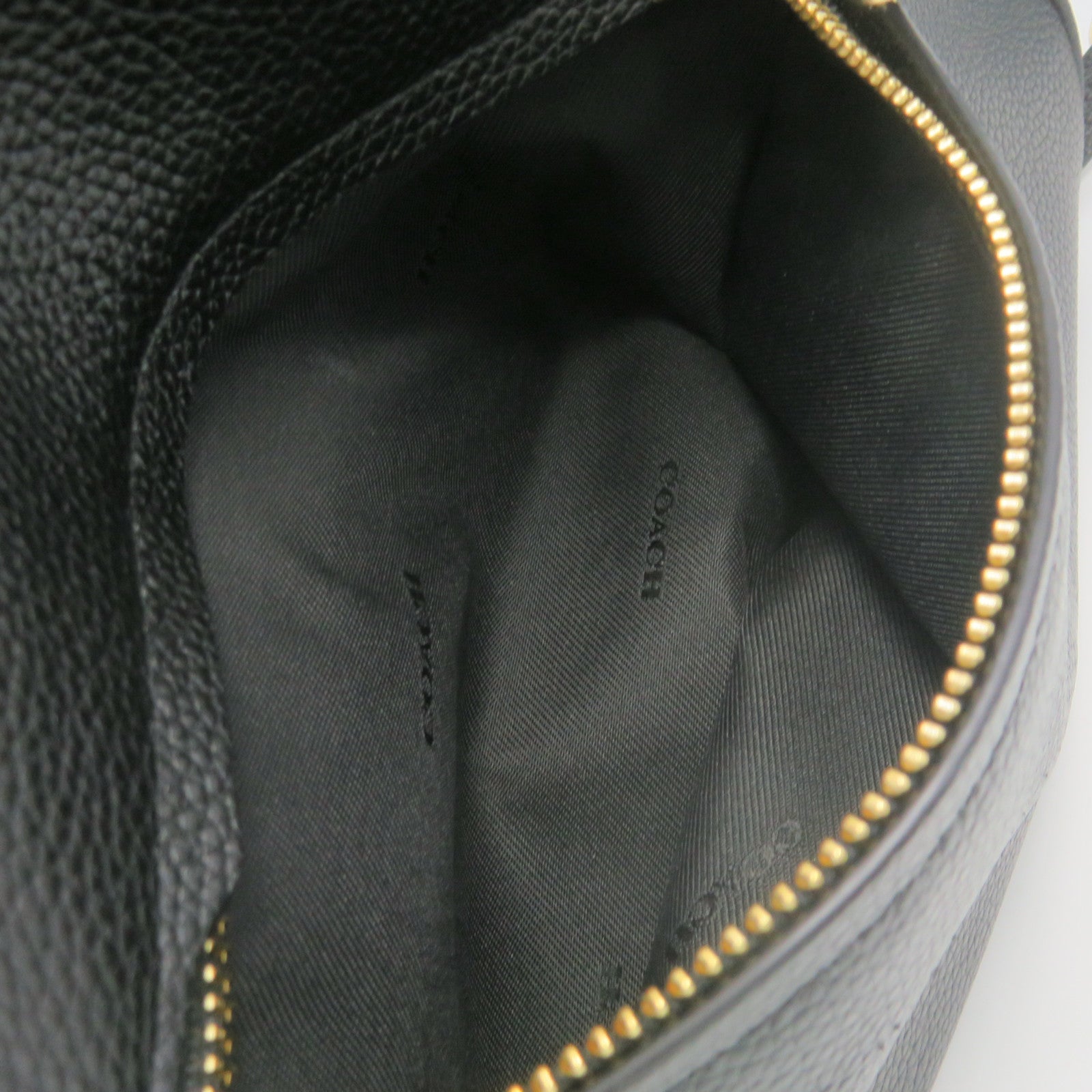 COACH 牛皮皮革2Way Shoulder Bag手挽肩背两用袋黑色